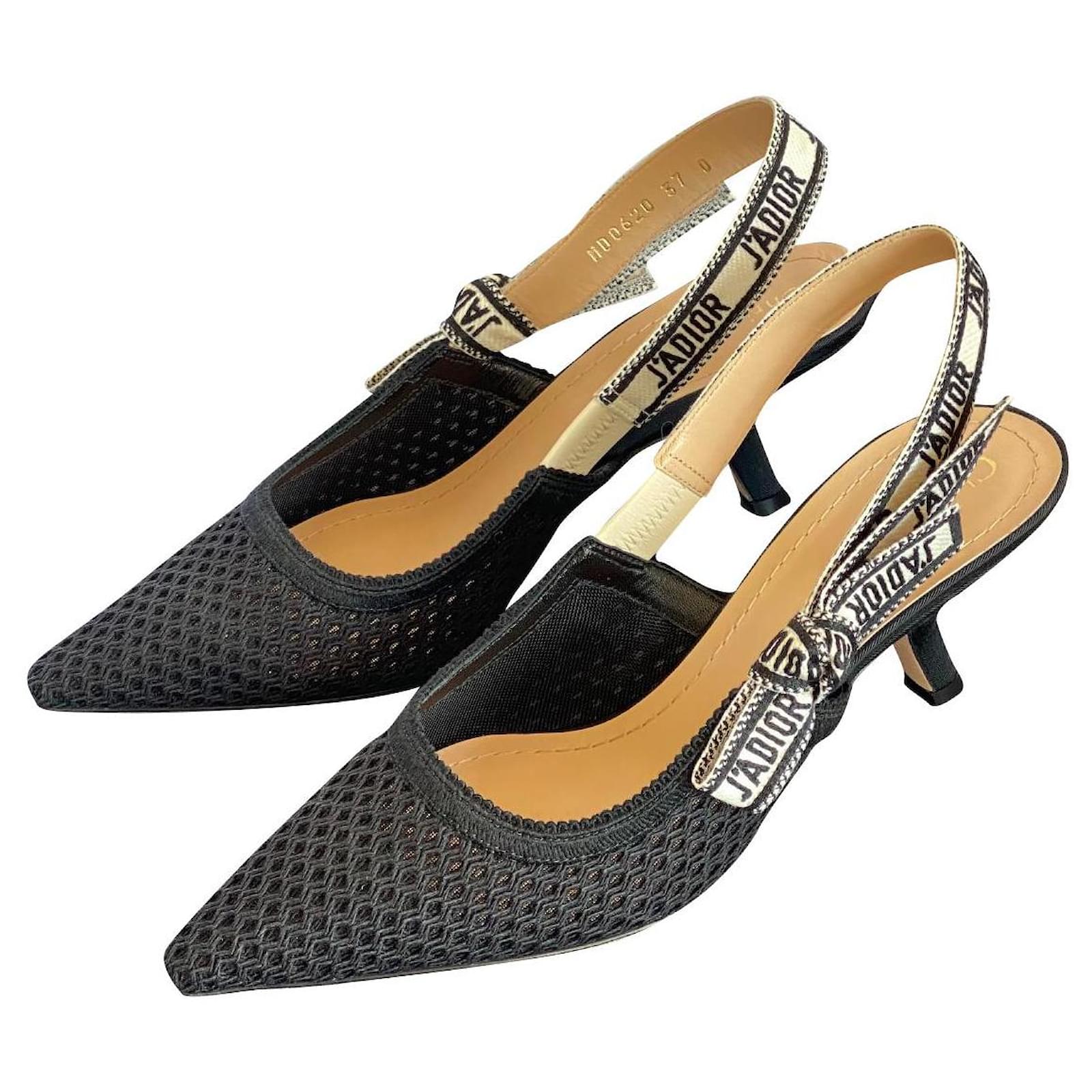 Dior Tacchi Nero Tela ref.354940 - Joli Closet