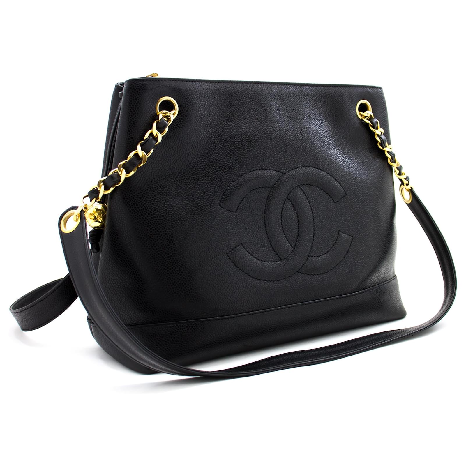 AUTHENTIC CHANEL ZIPPER POUCH WITH BAG