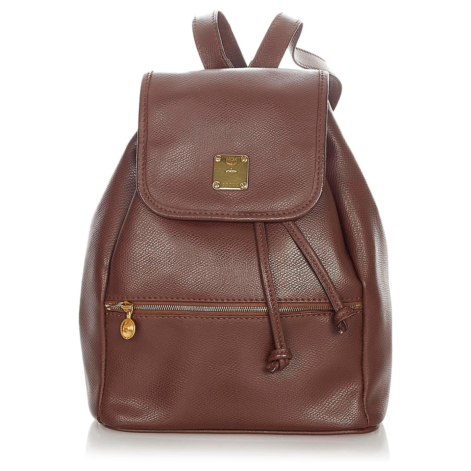 mcm drawstring backpack