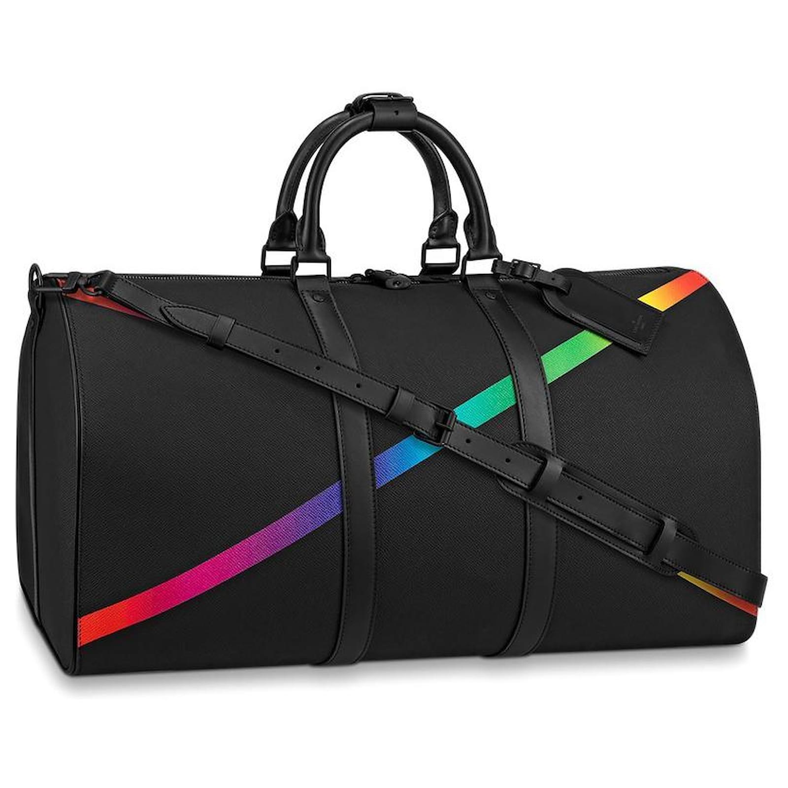 Louis Vuitton, Bags, Black And Rainbow Lv Bag