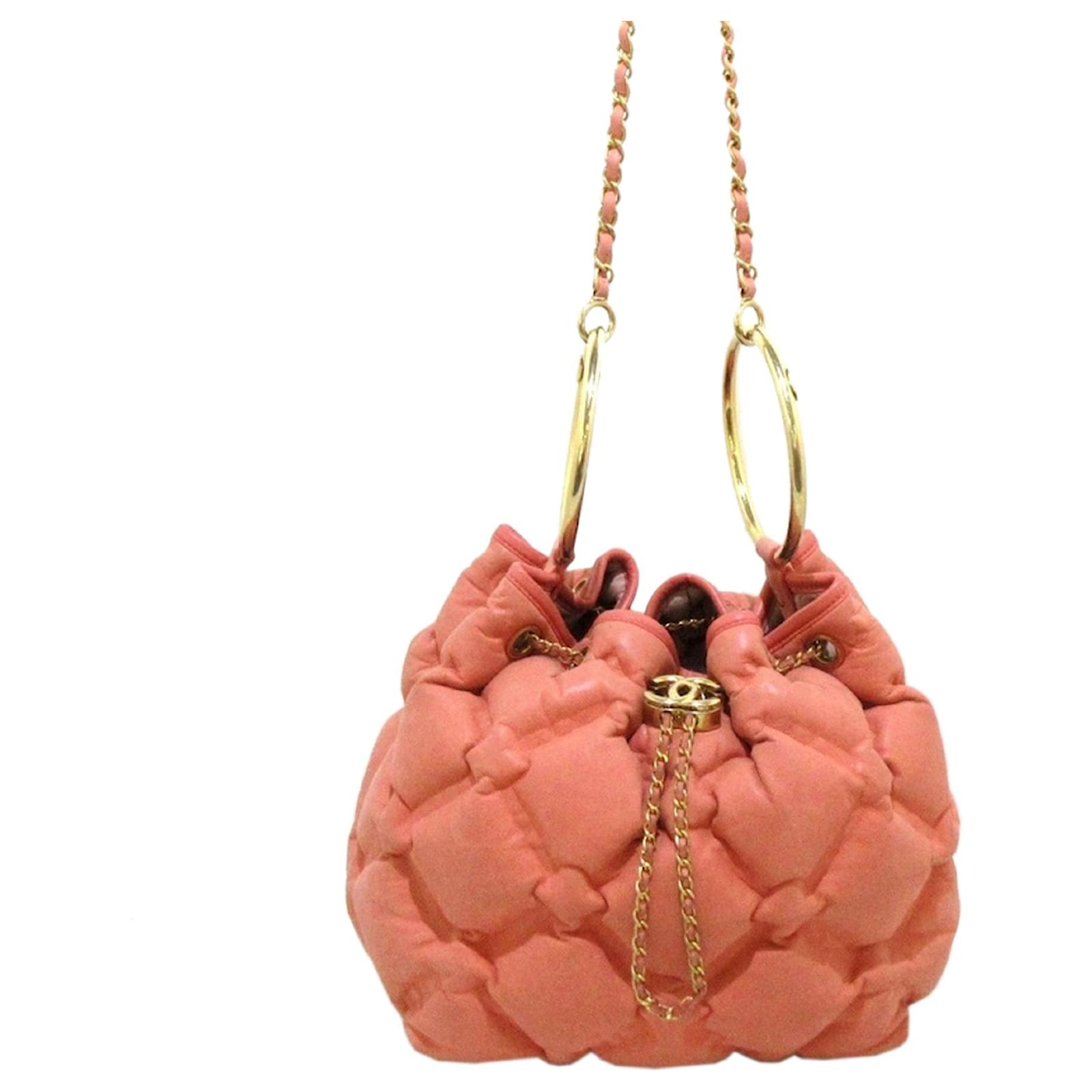Chanel Pink Bubble CC Lambskin Leather Bucket Bag ref.356441