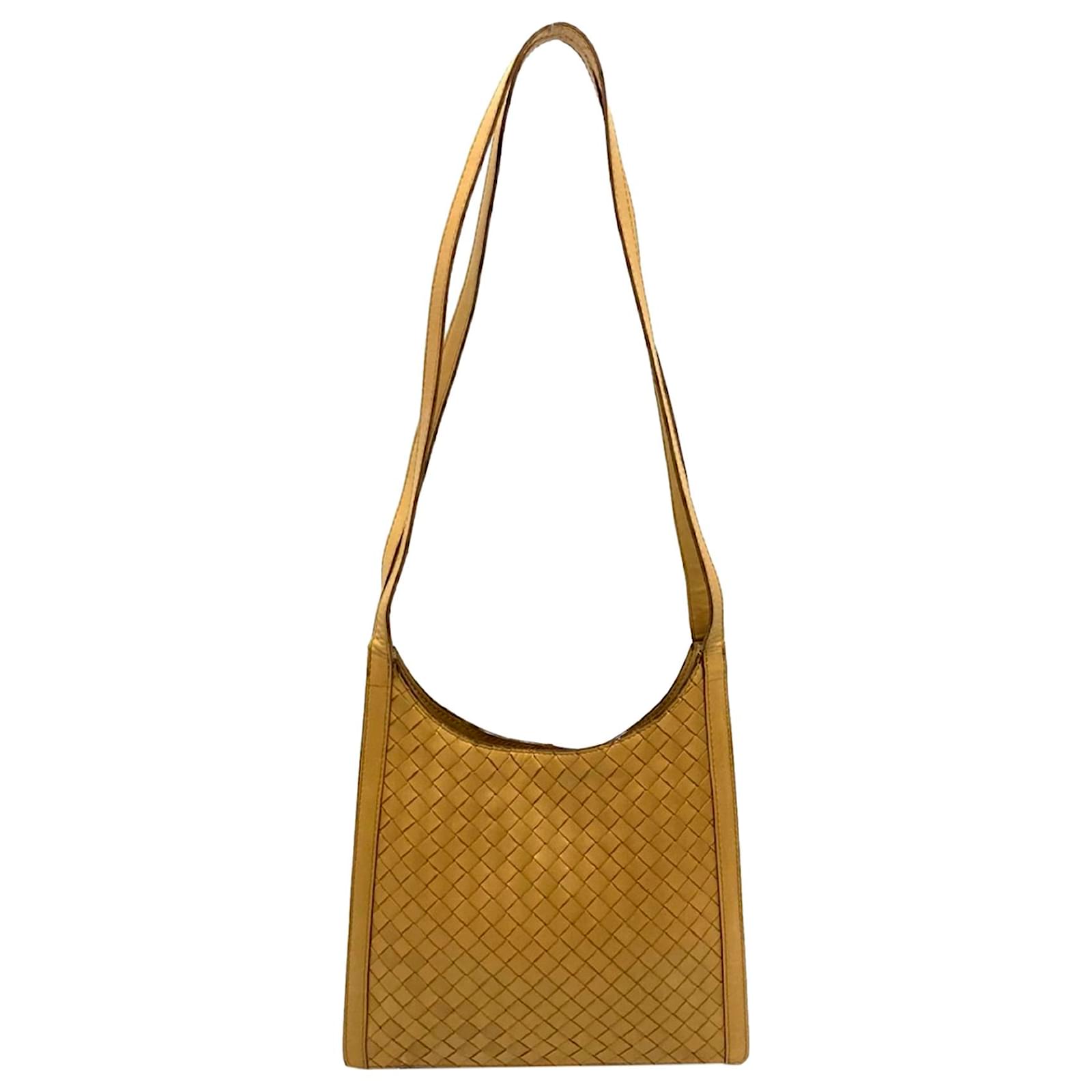 Bottega Veneta Woven Snap Shoulder Bag