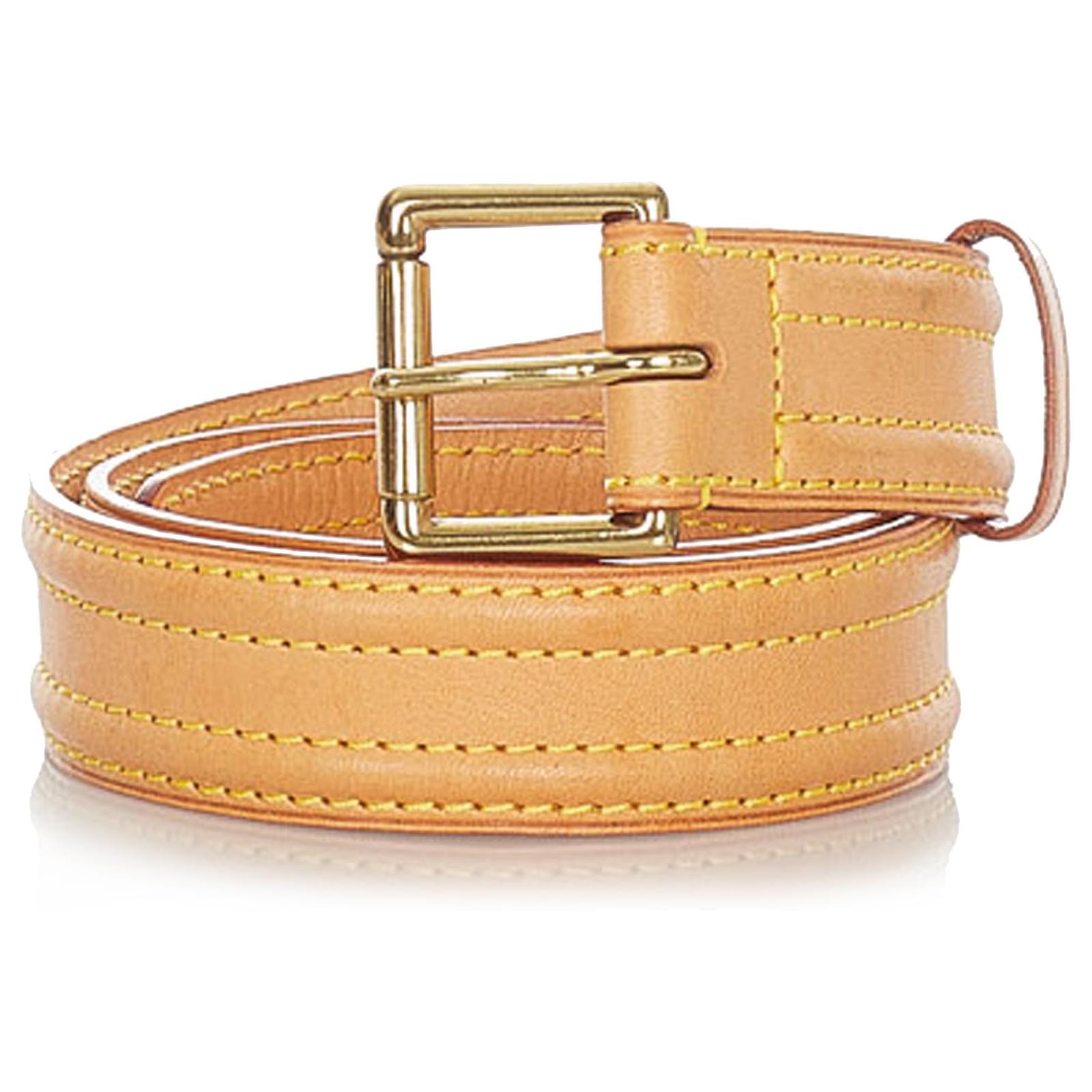 Shop Louis Vuitton Men's Beige Belts