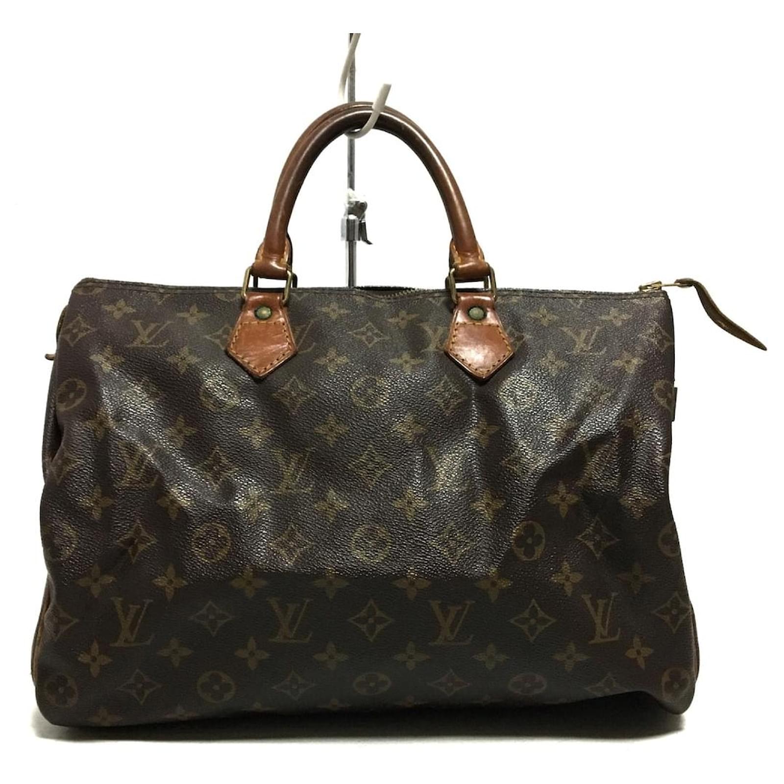Louis Vuitton Speedy 35 Brown Cloth ref.356598 - Joli Closet