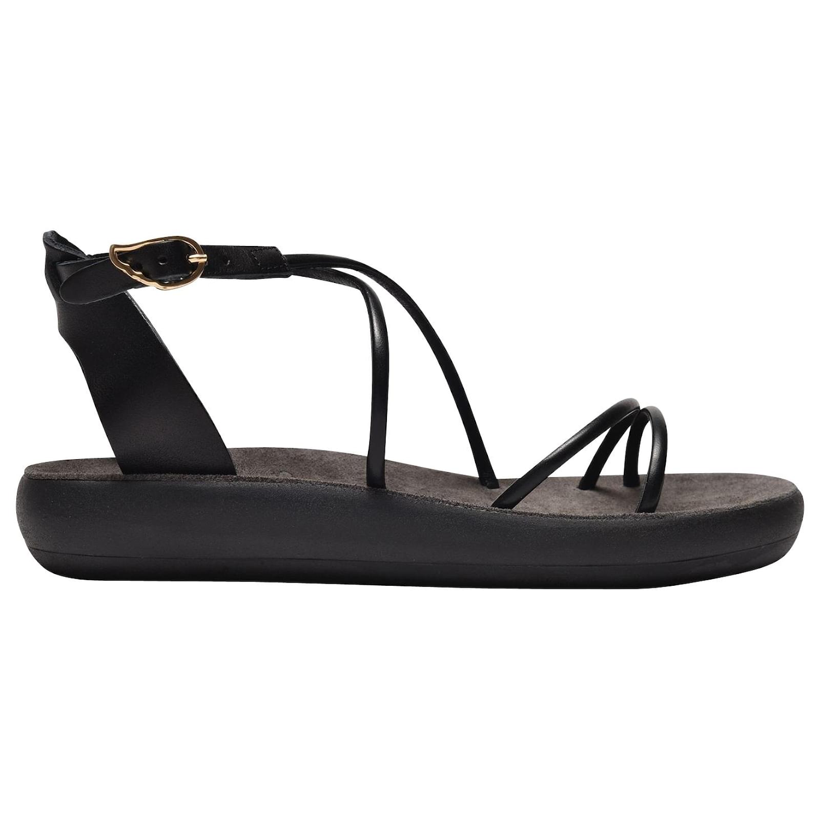 Ancient Greek Sandals Anastasia Comfort Sandals in Black Vegan Leather ...