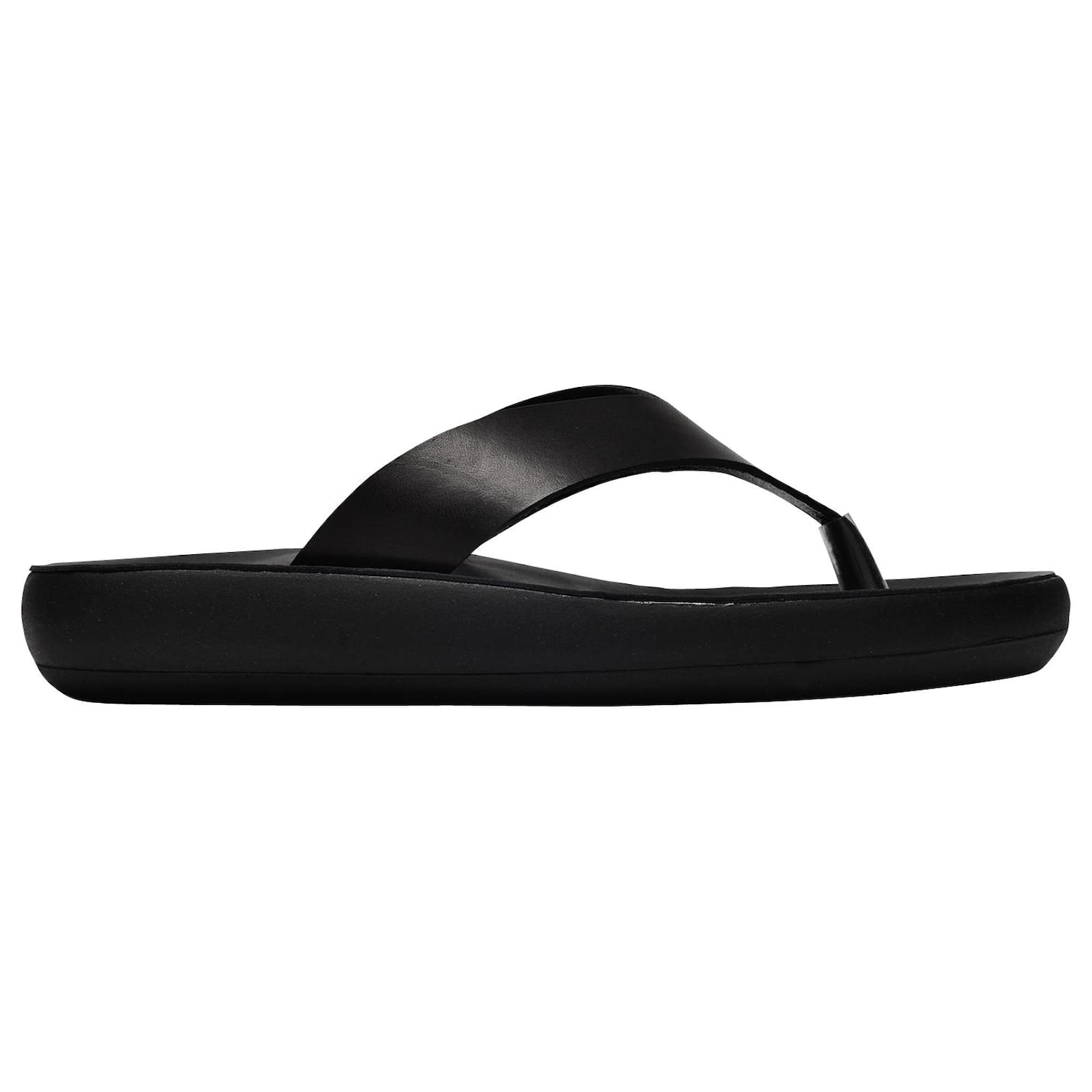 Ancient Greek Sandals Charys Comfort Sandals in Black Leather ref ...
