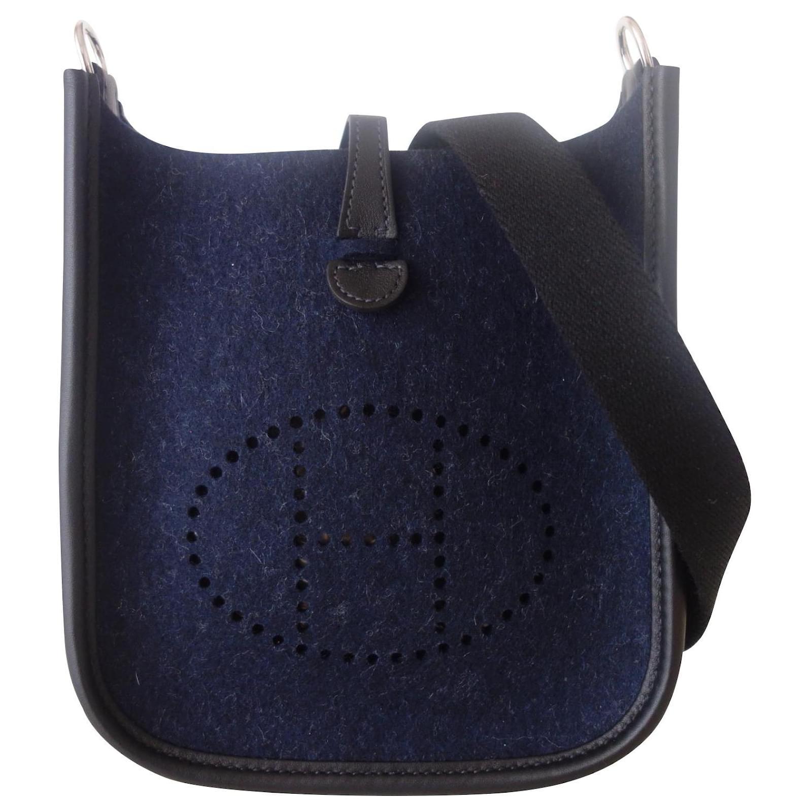 Hermès Hermes bag Evelyne Amazone Blue Cotton ref.357389 Joli Closet