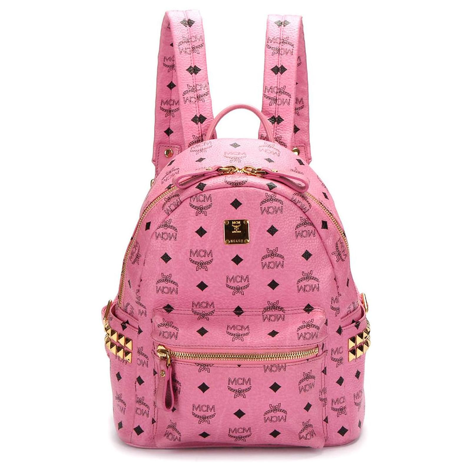 MCM Backpack Pink Cloth ref.357477 Joli Closet