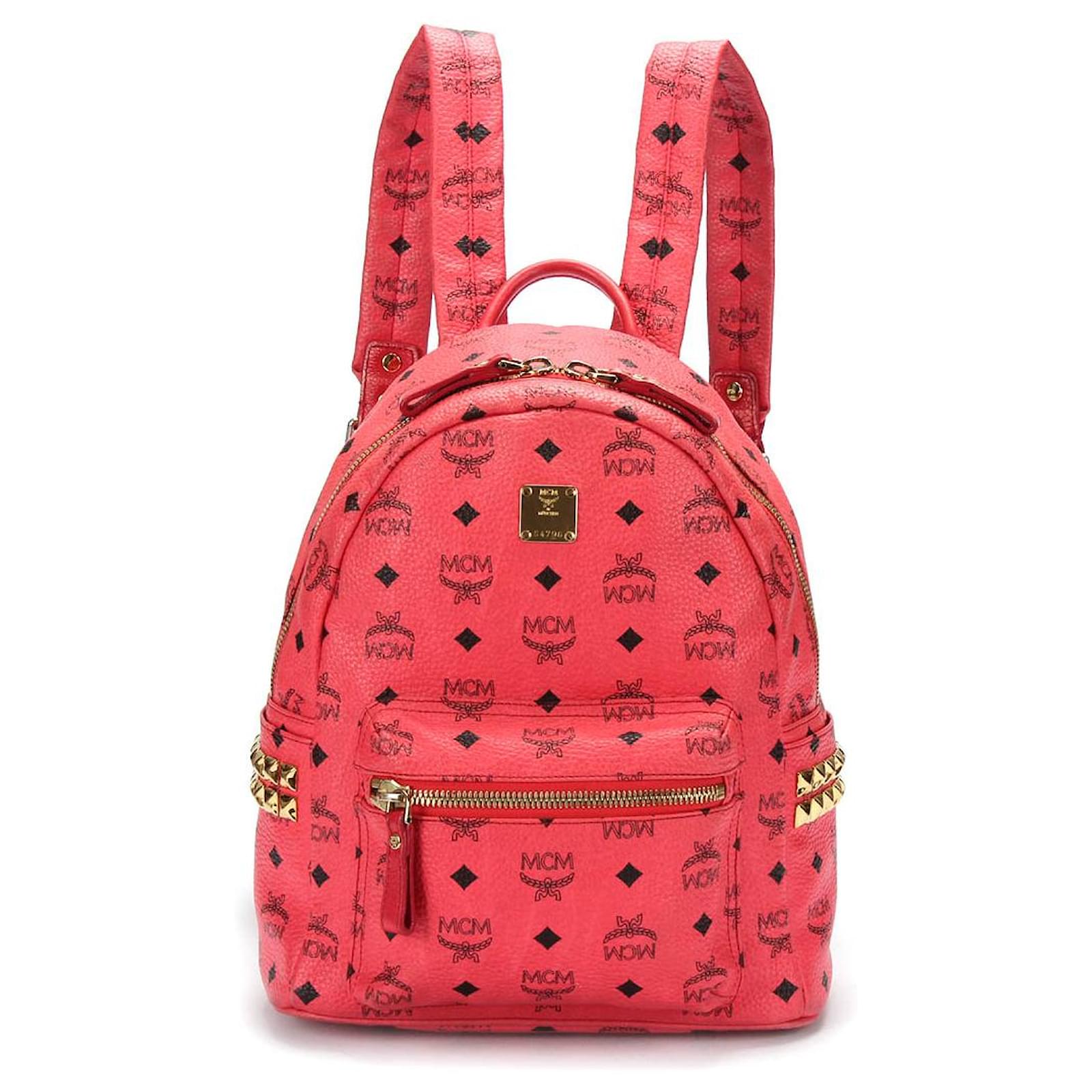MCM Backpack Pink Cloth ref.358555 Joli Closet