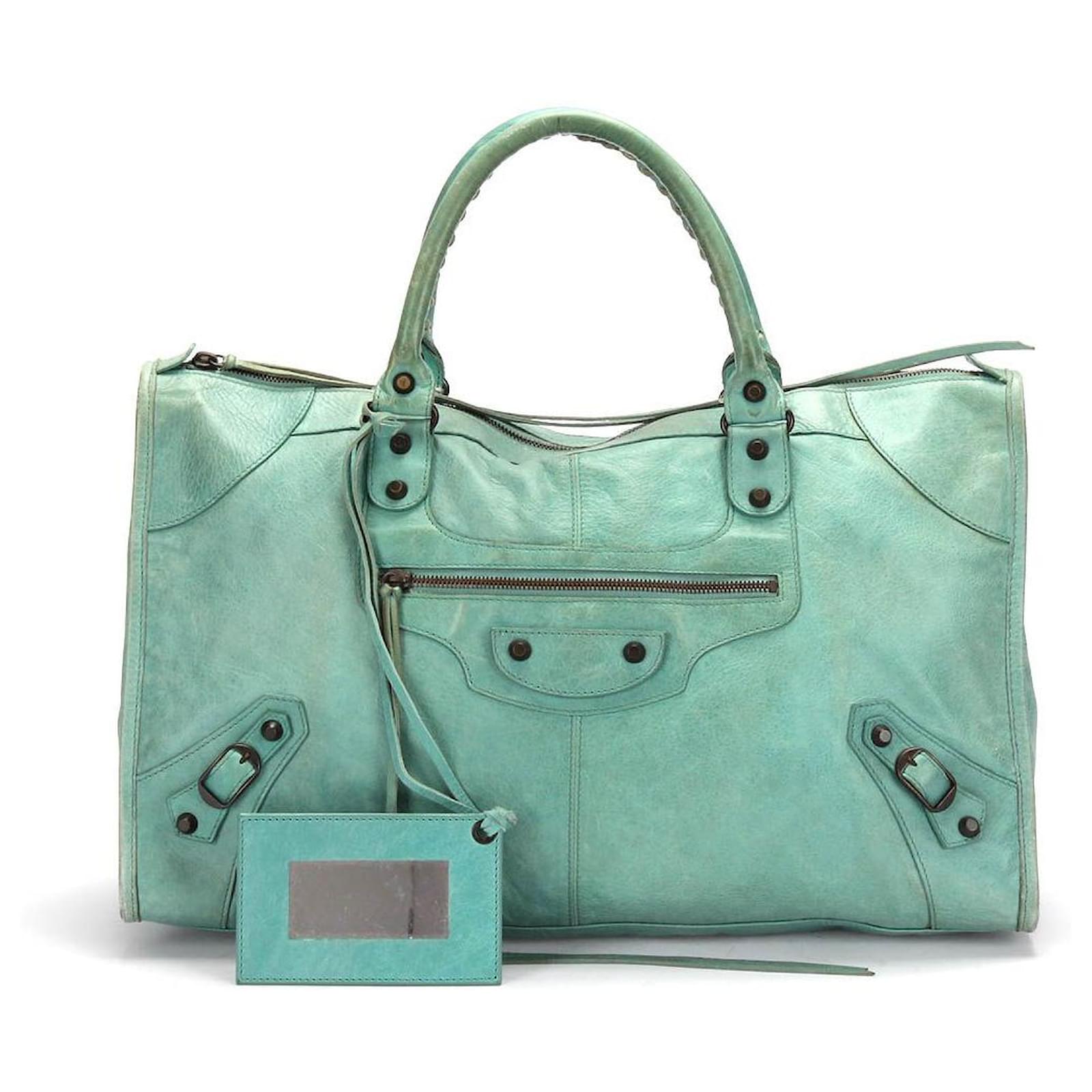 Balenciaga Green Handbags