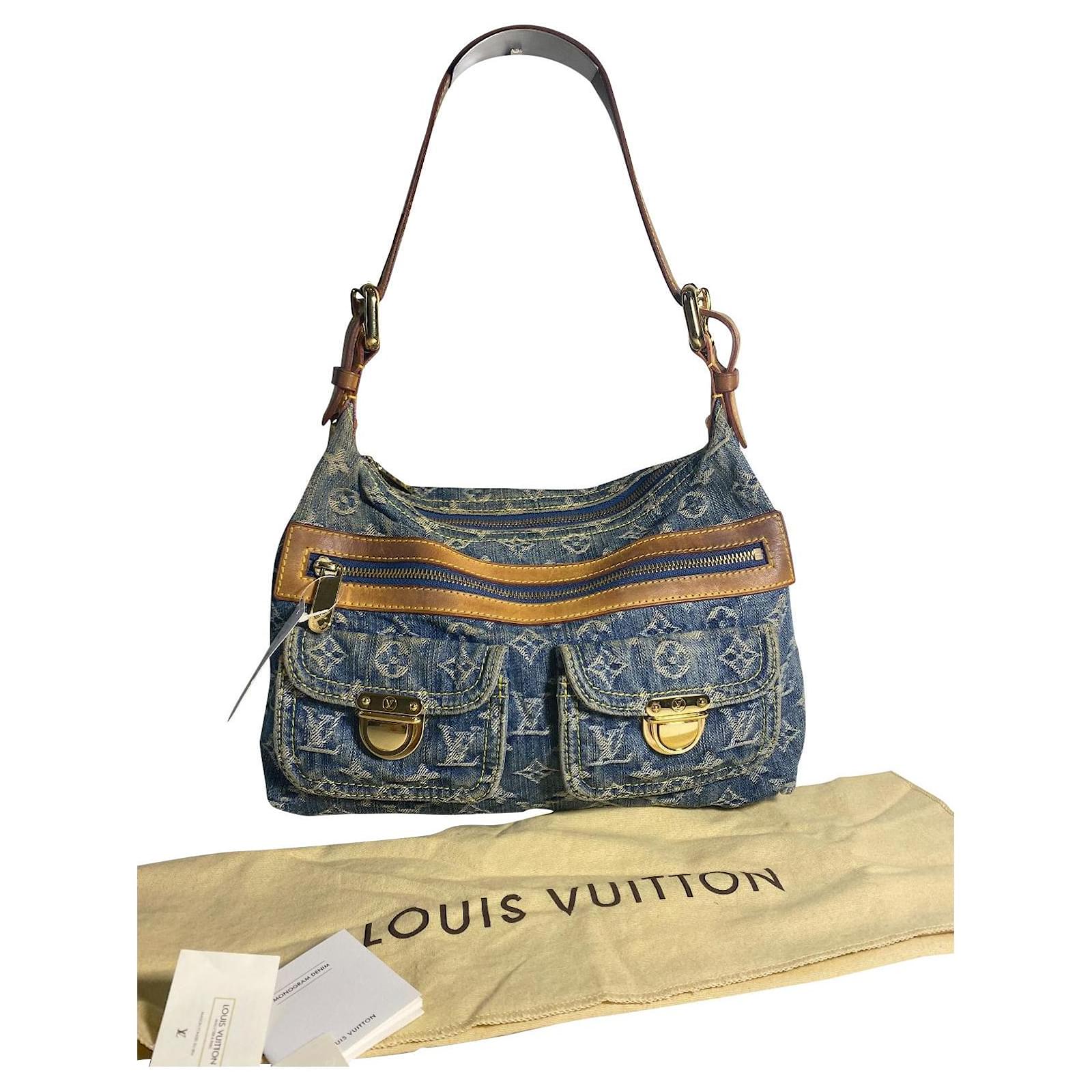 Louis Vuitton Baggy PM Blue Denim ref.358989 - Joli Closet