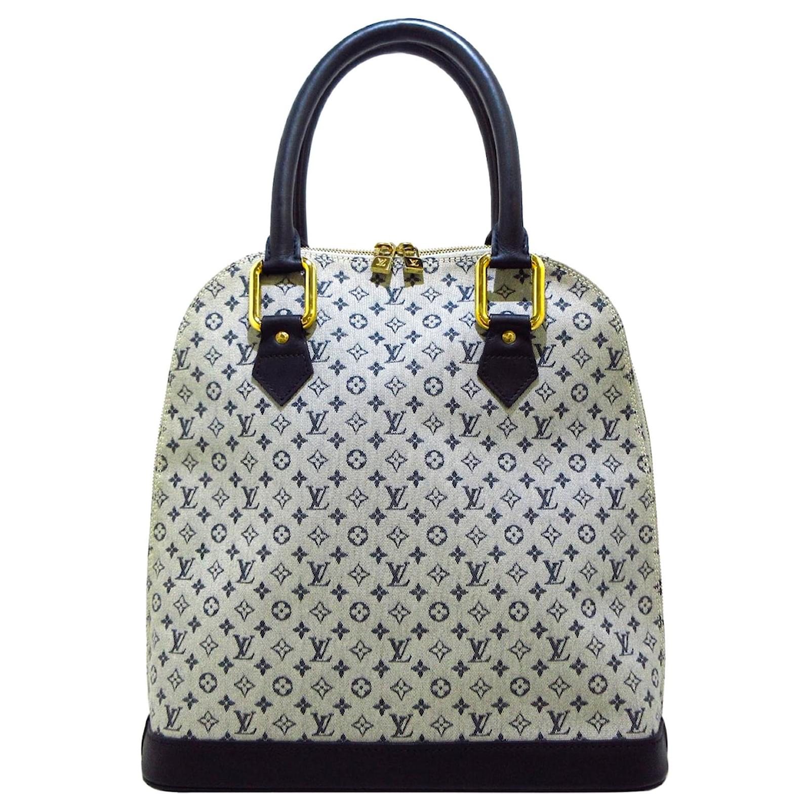 Louis Vuitton Louis Vuitton Alma Haut Navy Monogram Mini Lin