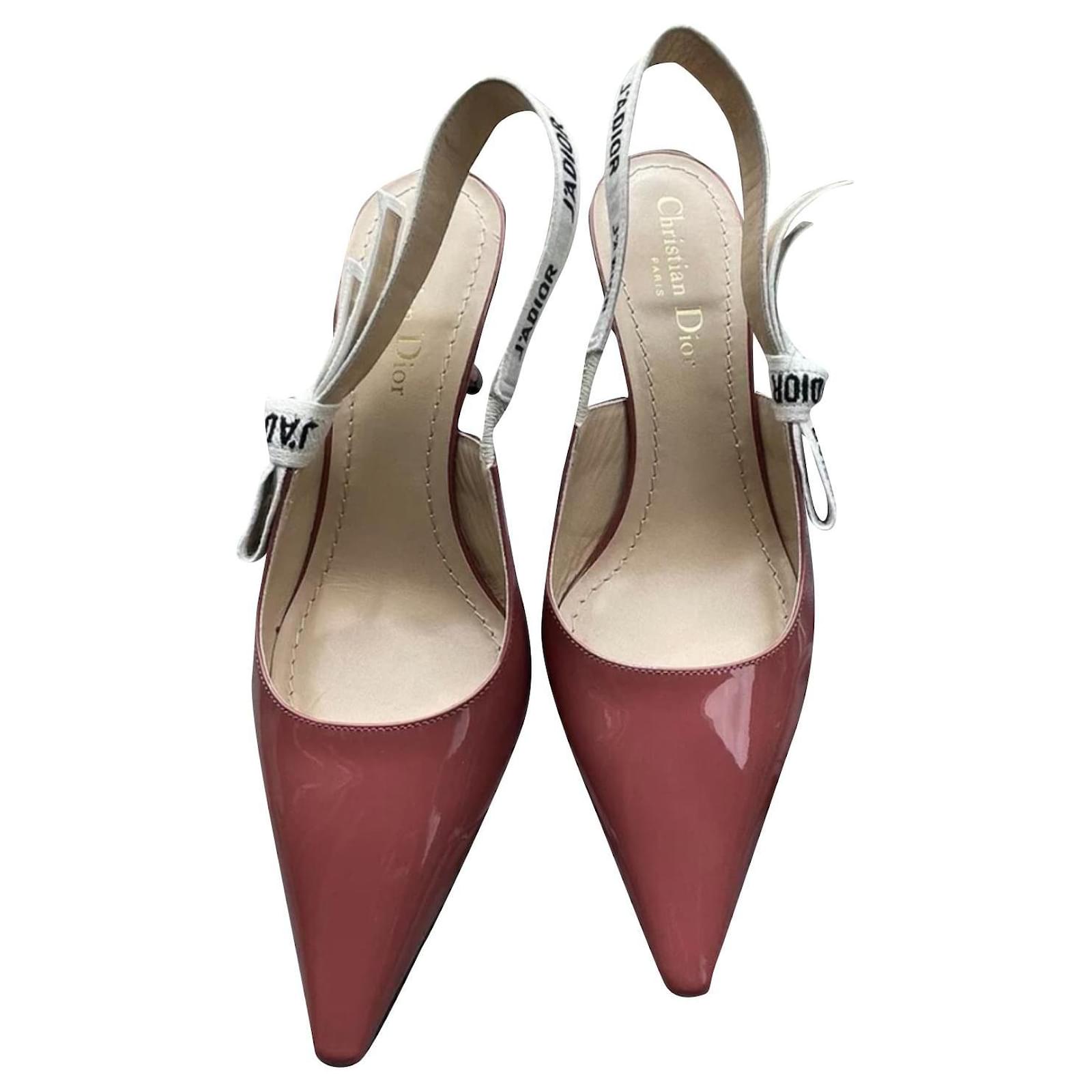 dior patent slingback