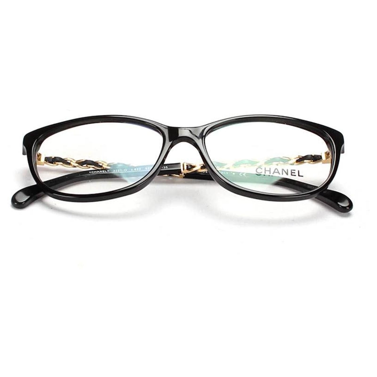 Chanel CC Chain Eyeglasses Black Plastic ref.360175 - Joli Closet