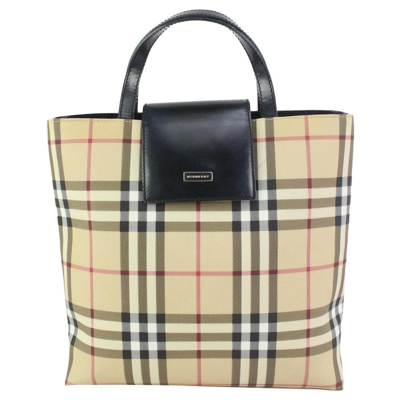 Burberry Check Tote Bag