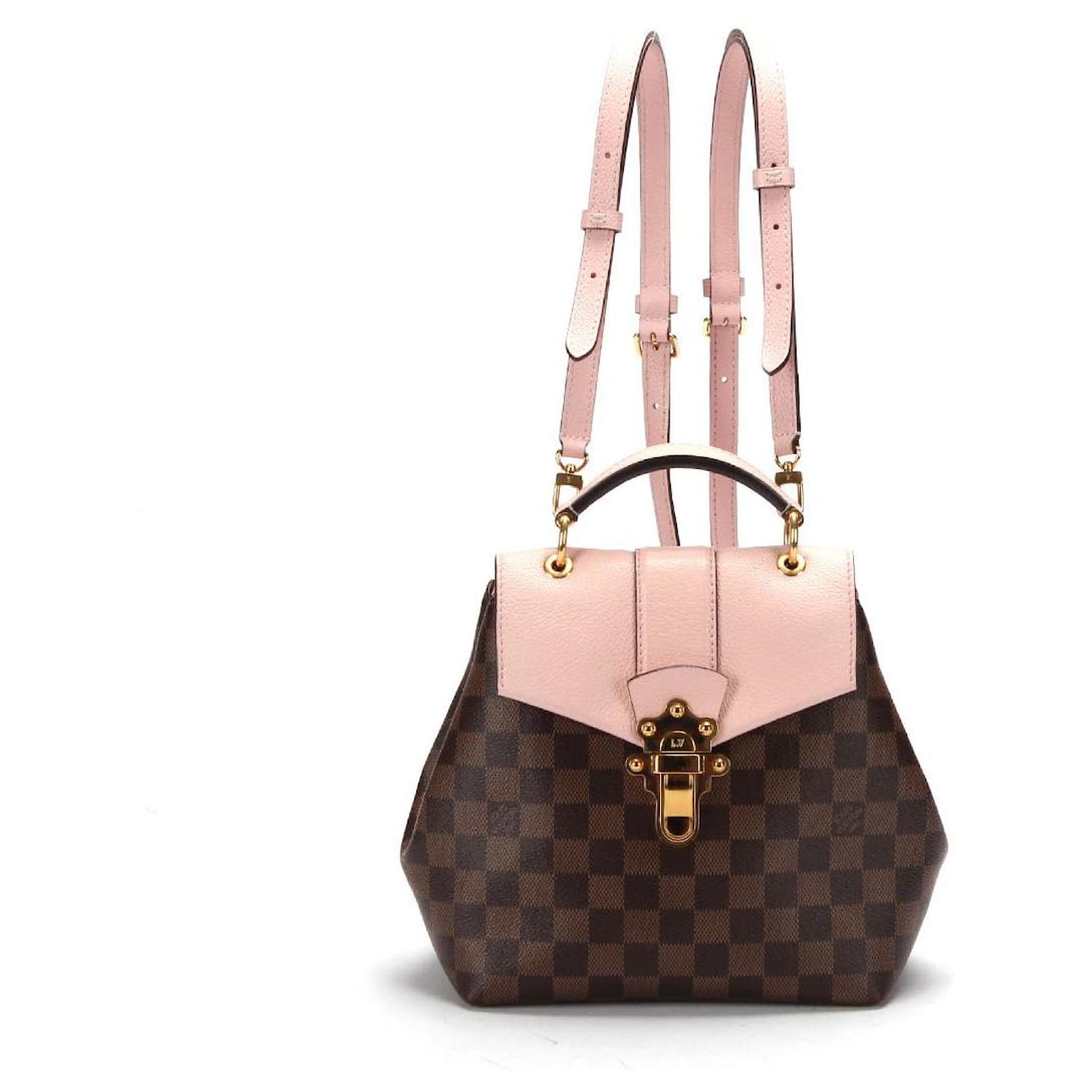 Louis Vuitton Pink Damier Ebene Canvas and Leather Clapton Backpack Louis  Vuitton | The Luxury Closet