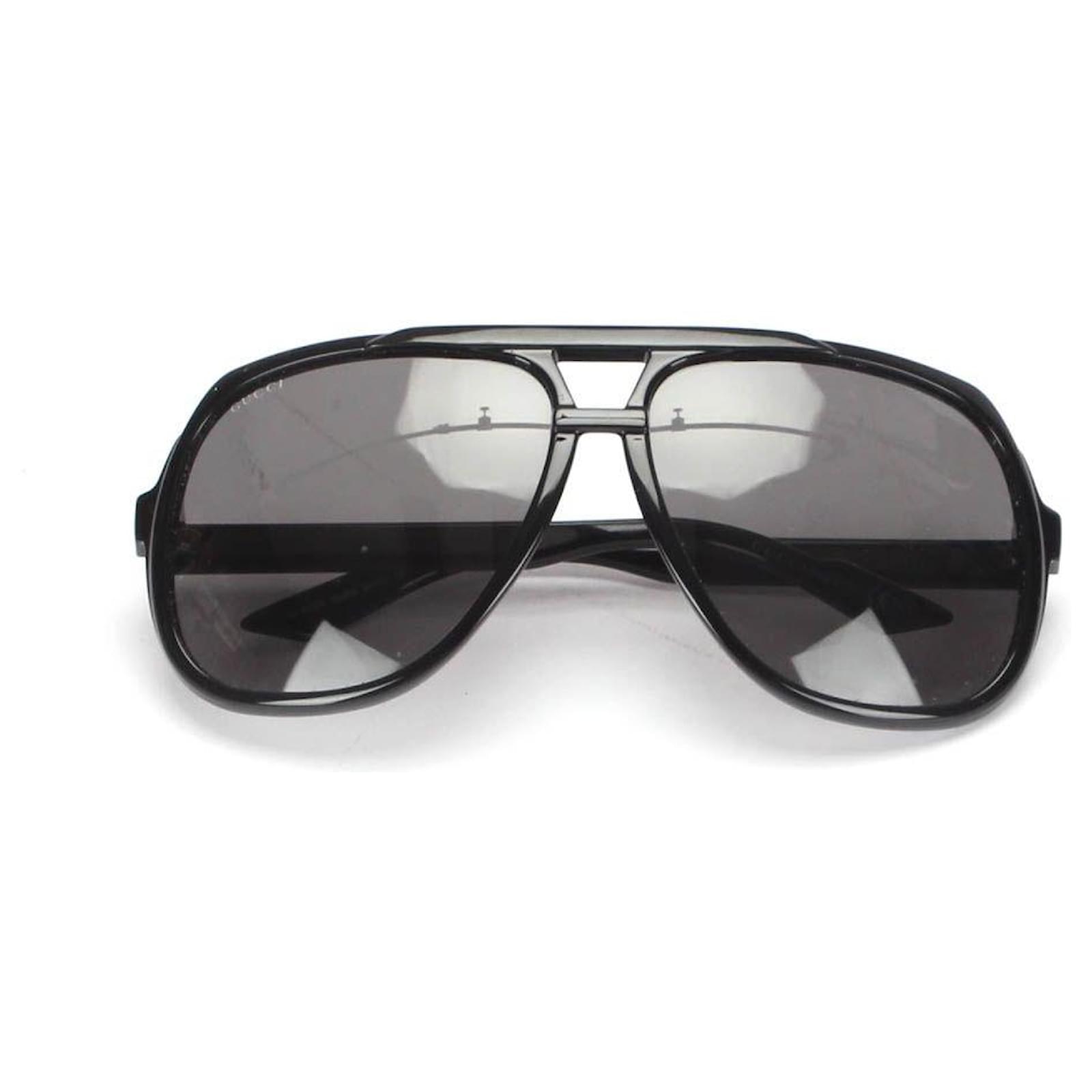 Occhiali da sole aviatore colorati Gucci Nero Plastica ref.361533 - Joli  Closet