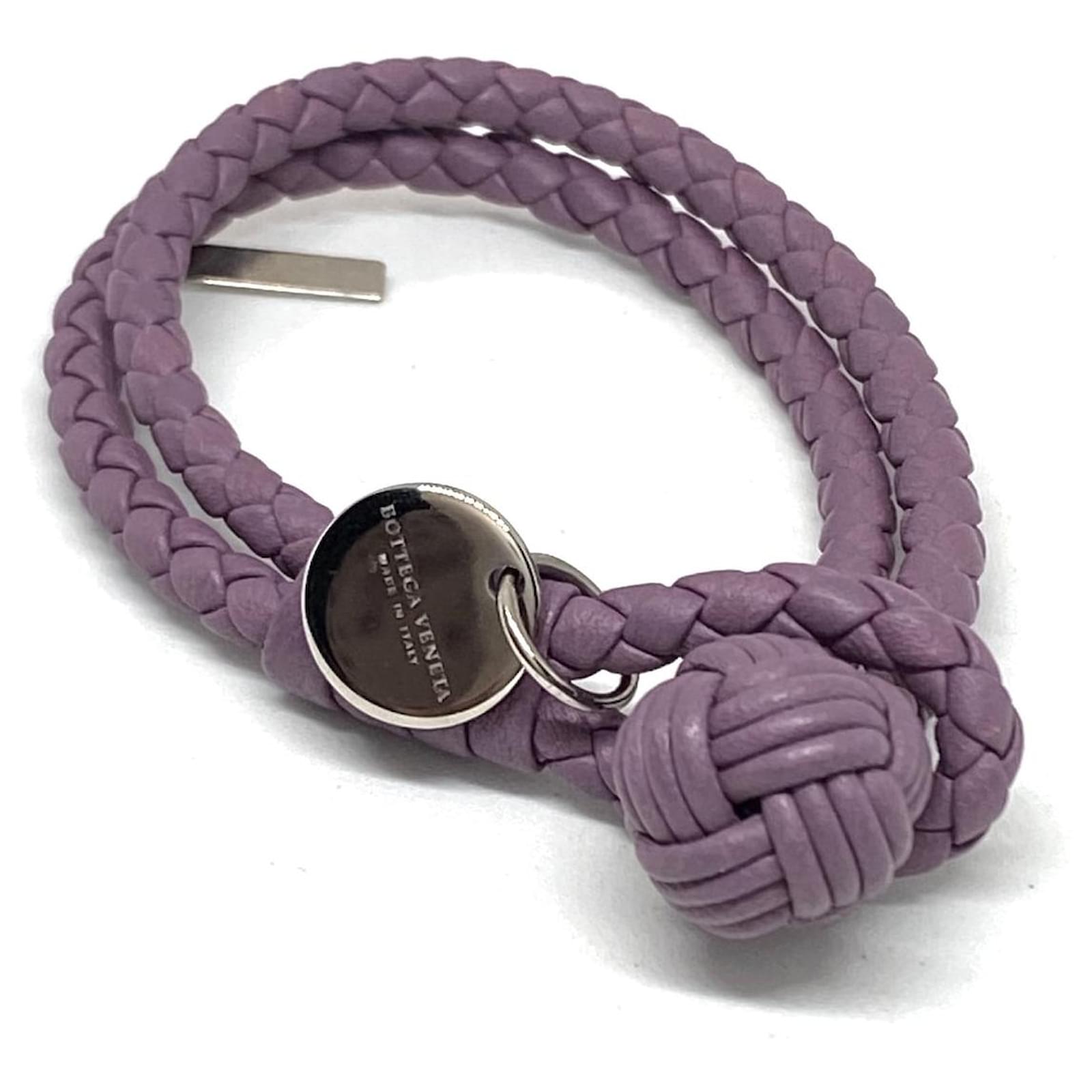 Bottega Veneta Bracelet Purple Leather ref.362473 - Joli Closet