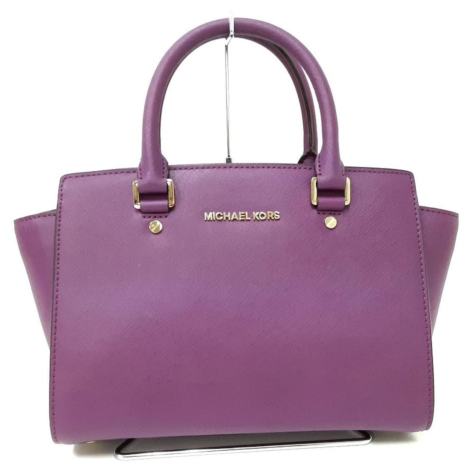 Michael Kors Handbag Purple Leather  - Joli Closet