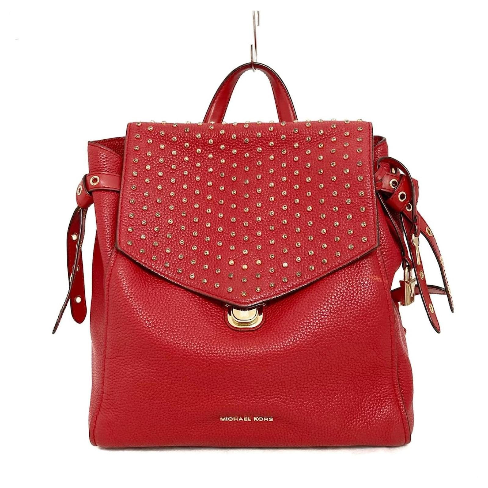 mochila michael kors vermelha