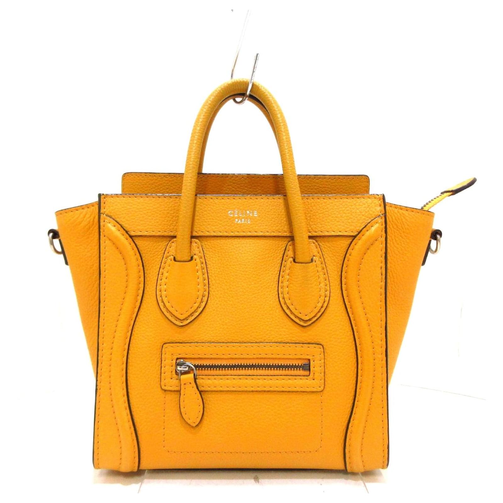 Céline Luggage Yellow Pony-style calfskin ref.362632 - Joli