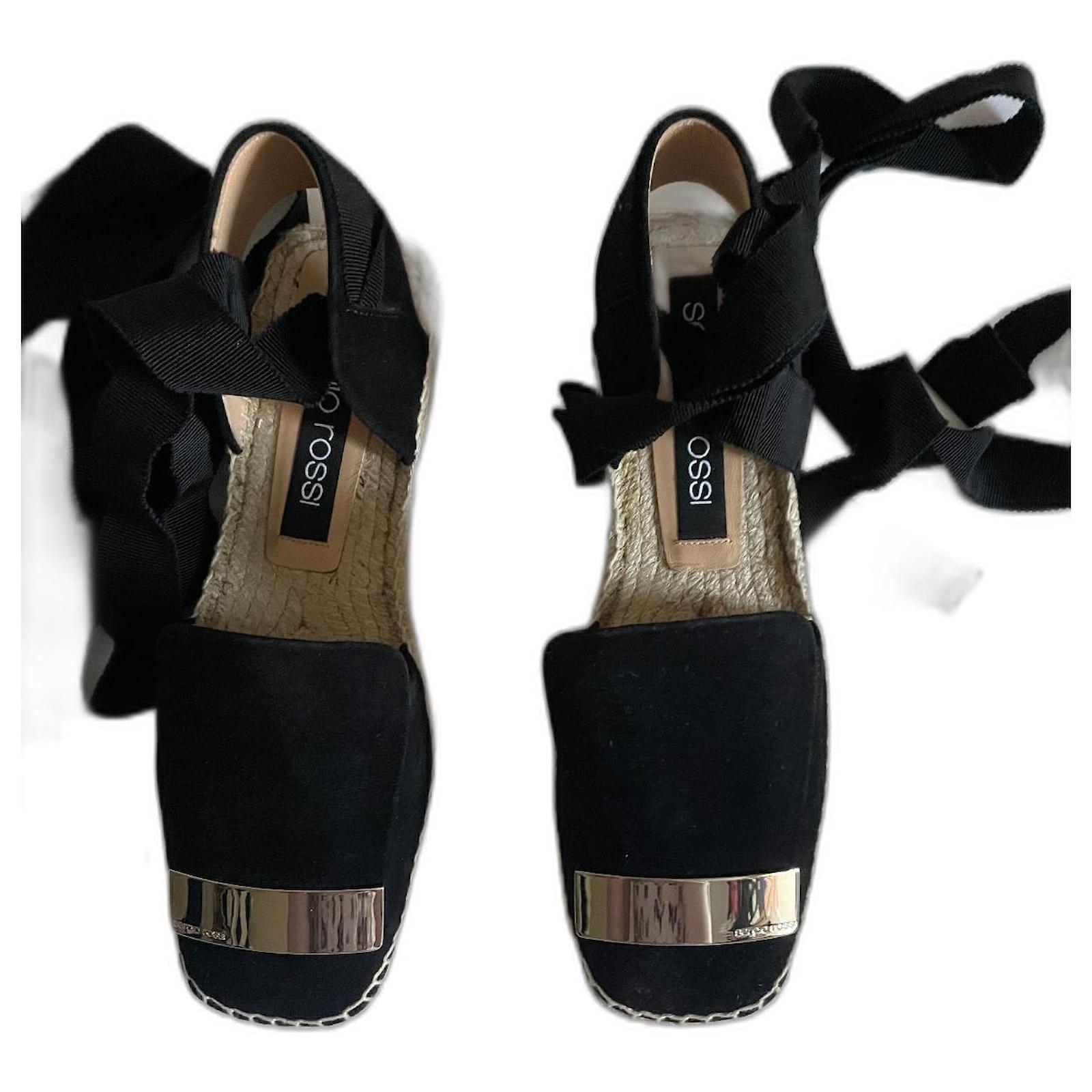Sergio Rossi espadrillas Nero Svezia Joli Closet