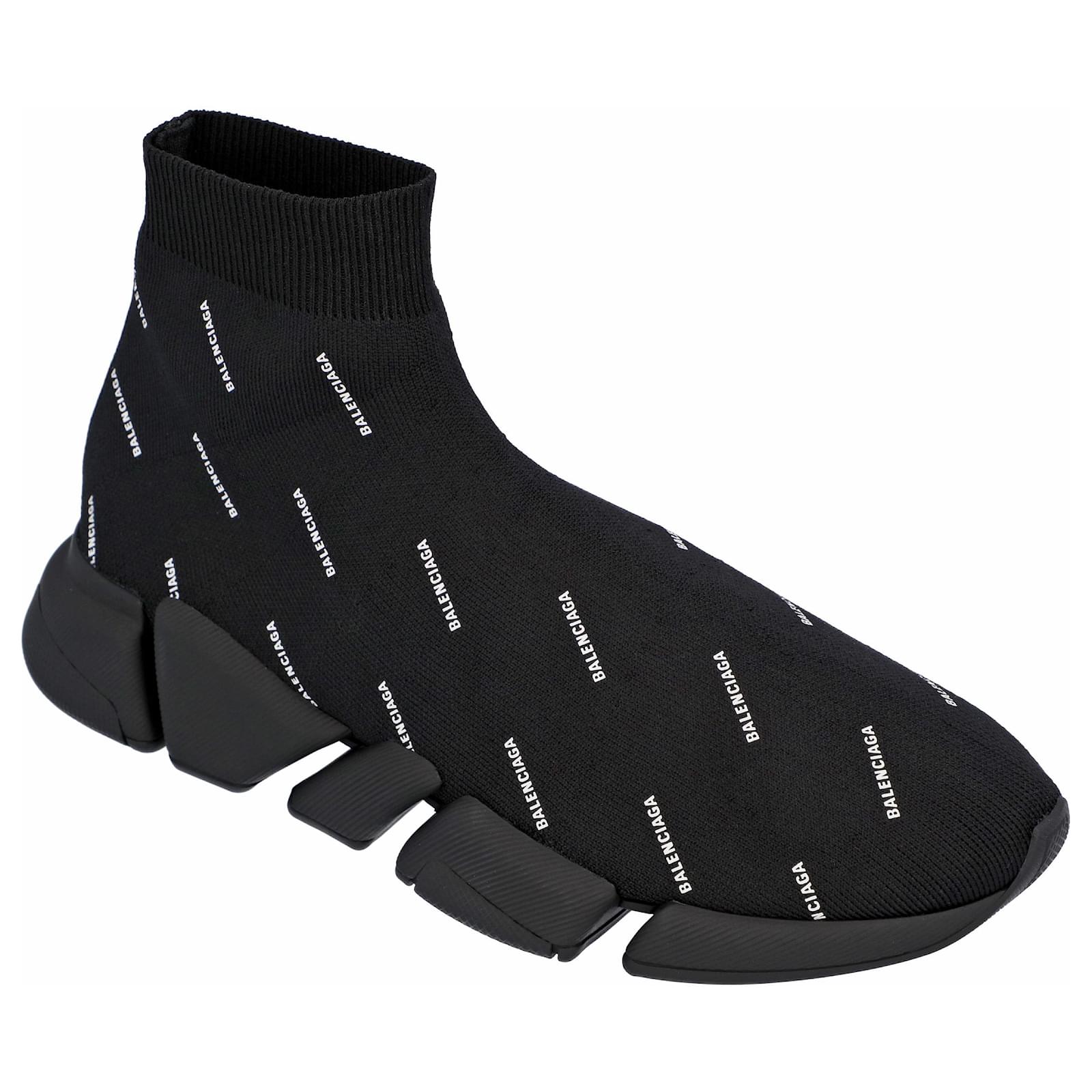 Consentimiento Existencia Significado Men's Balenciaga Speed 2.0 Sneaker Black Polyester ref.362824 - Joli Closet