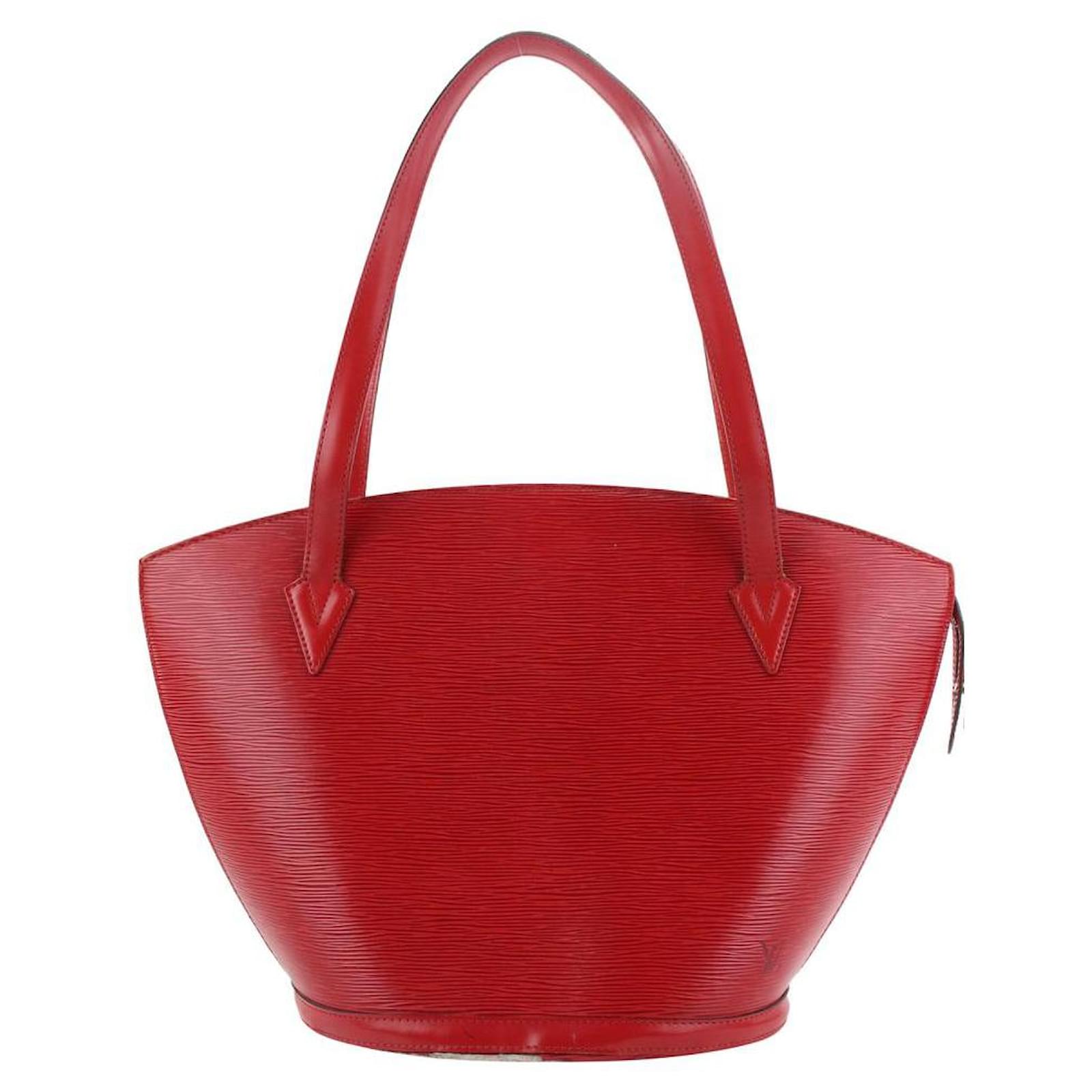 Red Epi Leather Saint Jacques GM Bag