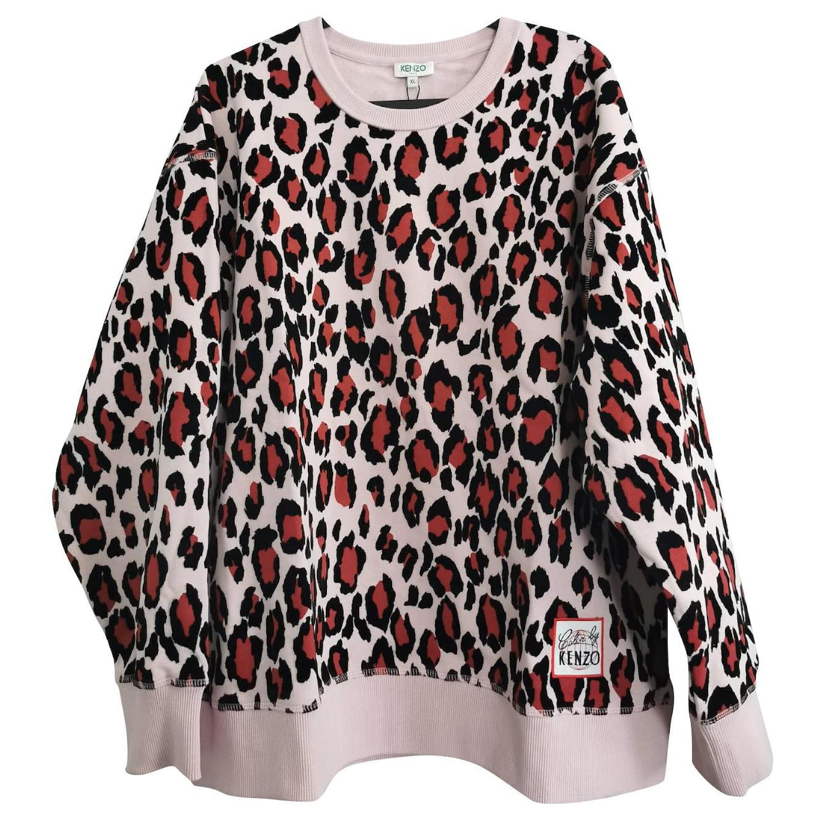 Felpa leopardata kenzo online