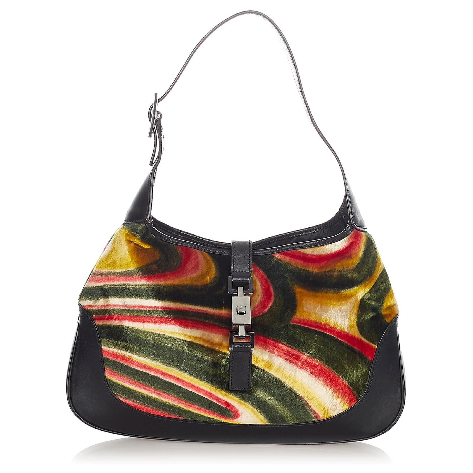 Gucci Multi Velour Jackie Shoulder Bag Multiple colors