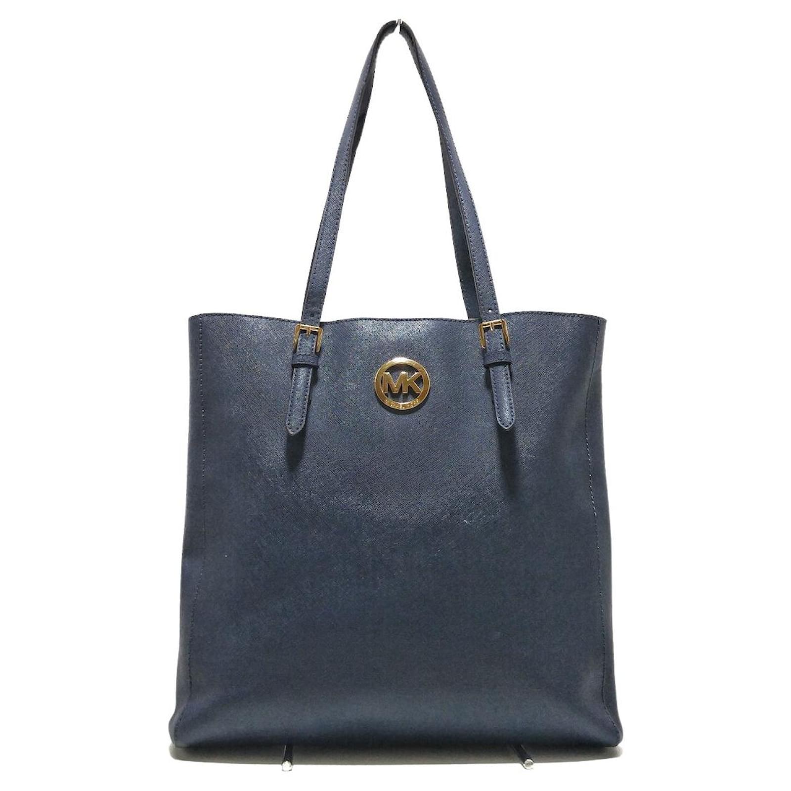 Michael Kors tote bag Navy blue Leather ref.364051 - Joli Closet