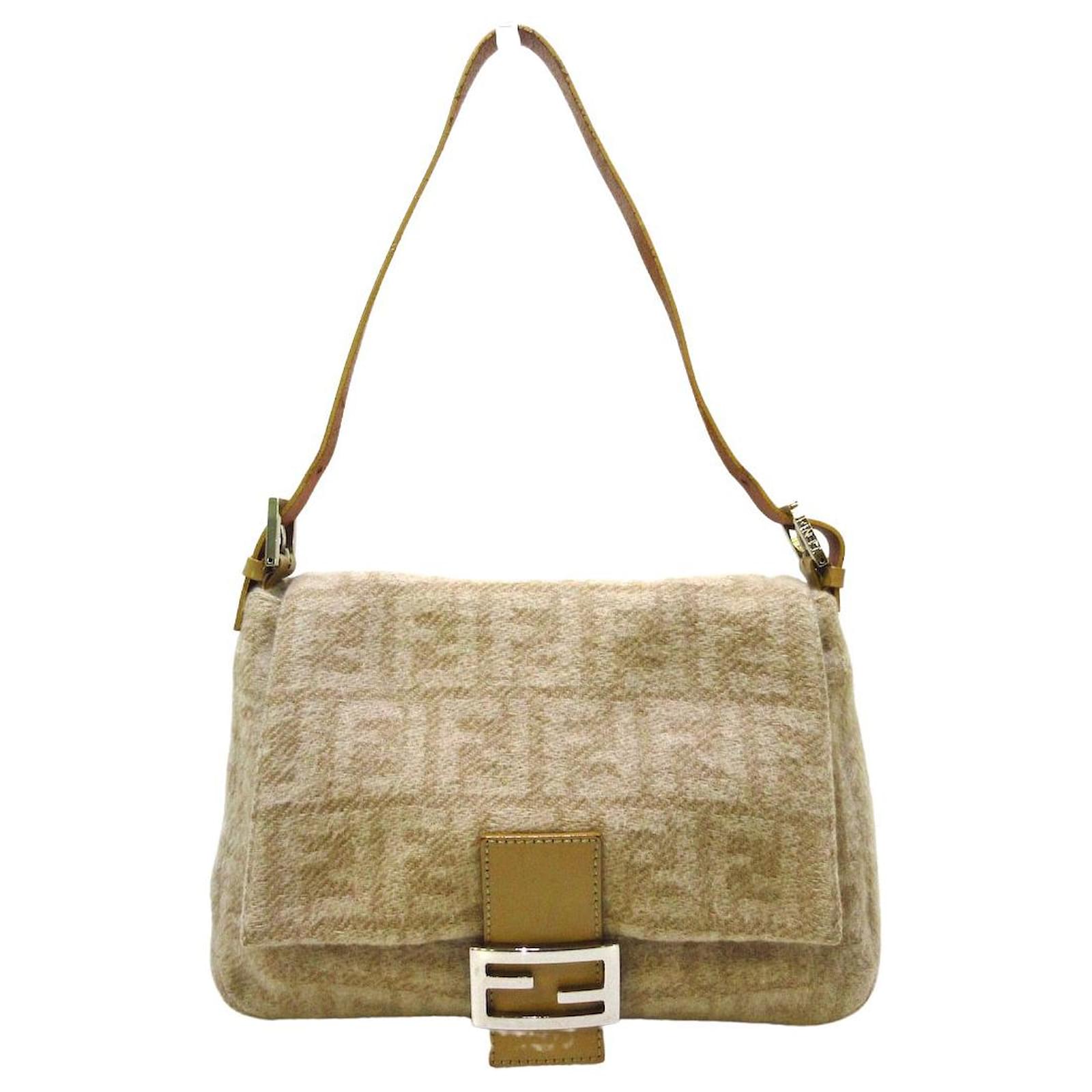 fendi wool baguette