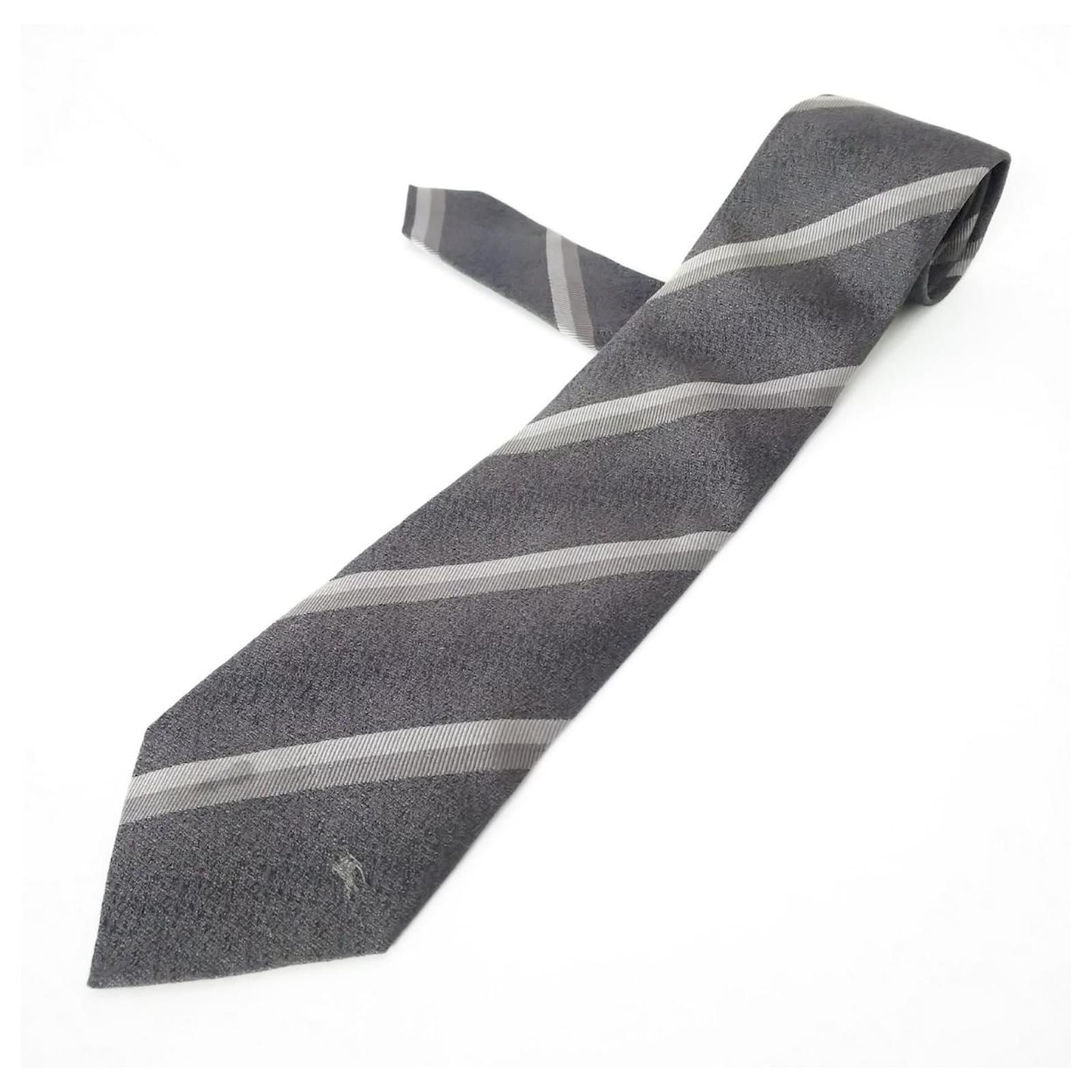 gray burberry tie