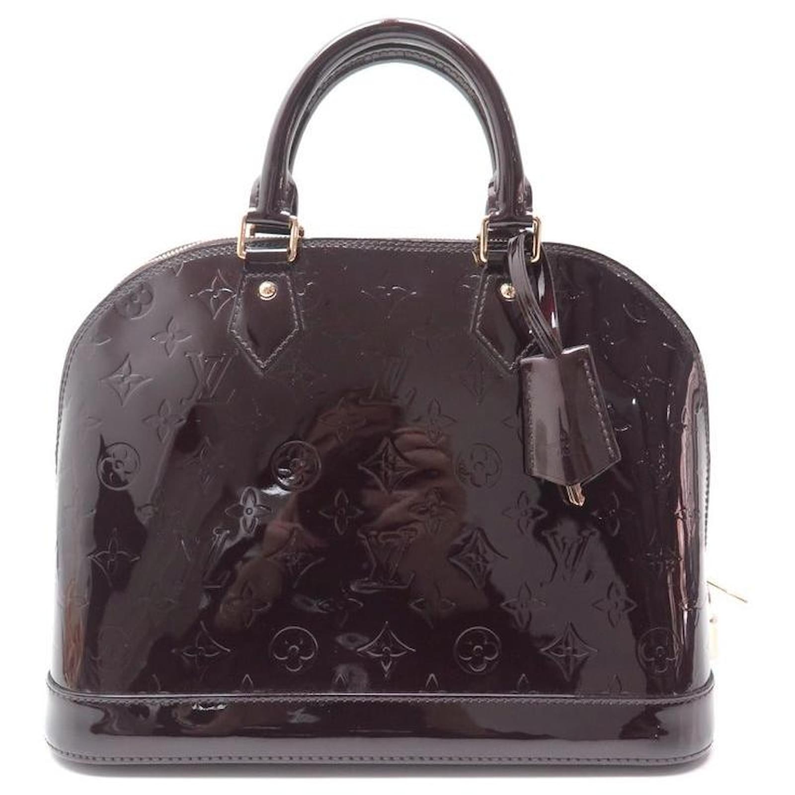 Louis Vuitton Alma Vernis Amarante PM Leather