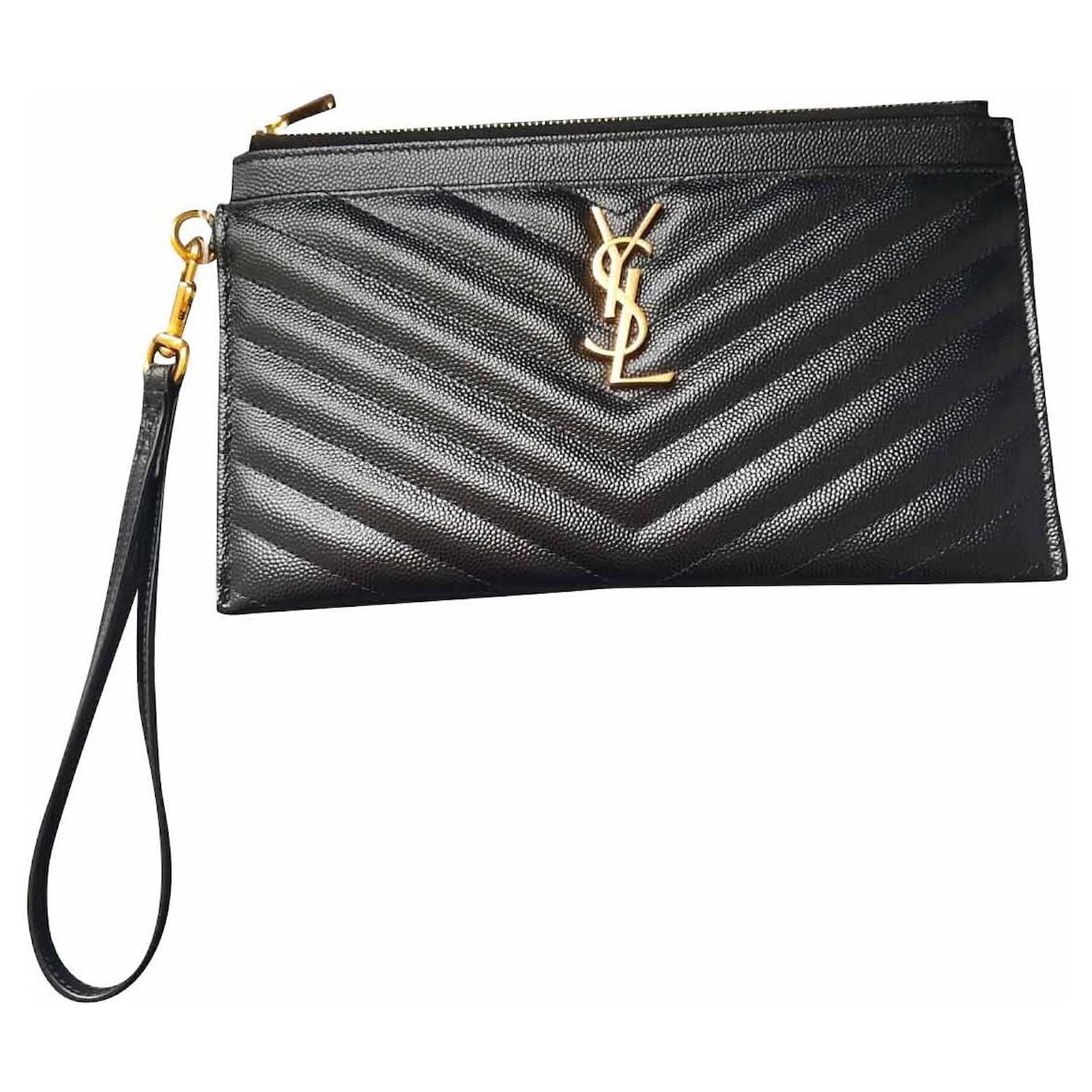 ysl zip clutch