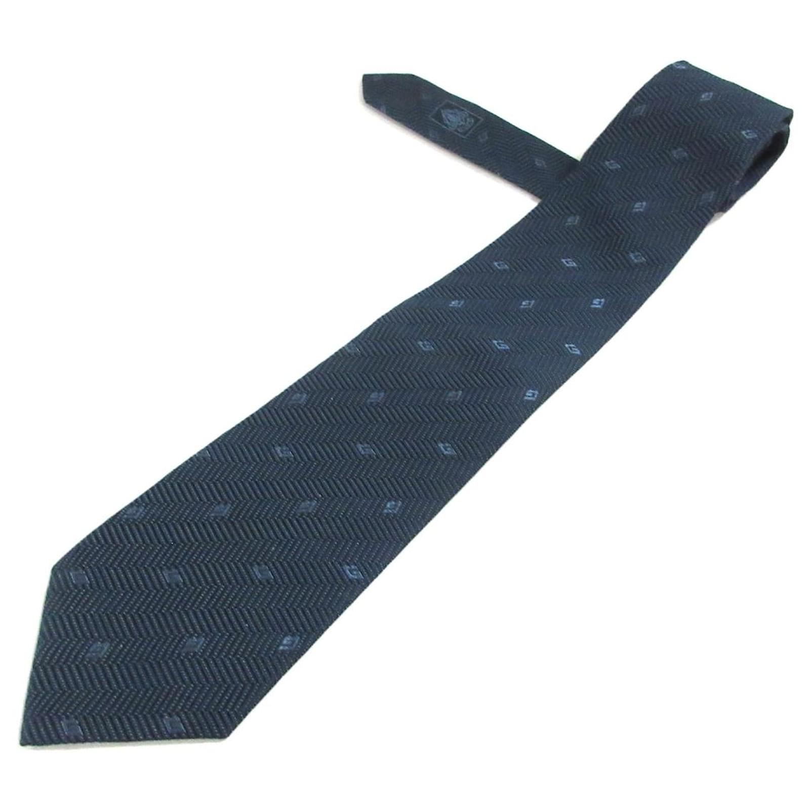 Gucci Tie Navy blue Silk ref.365813 Joli Closet