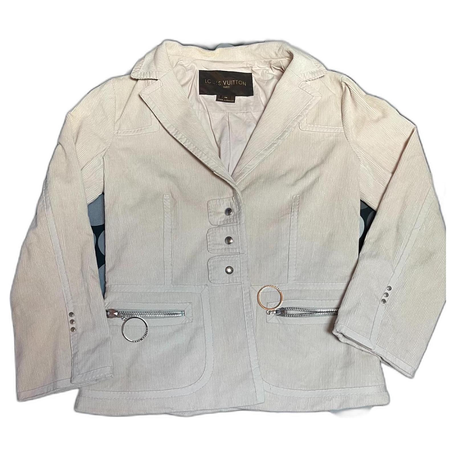 Louis Vuitton Jackets Beige Cotton ref.365967 Joli Closet