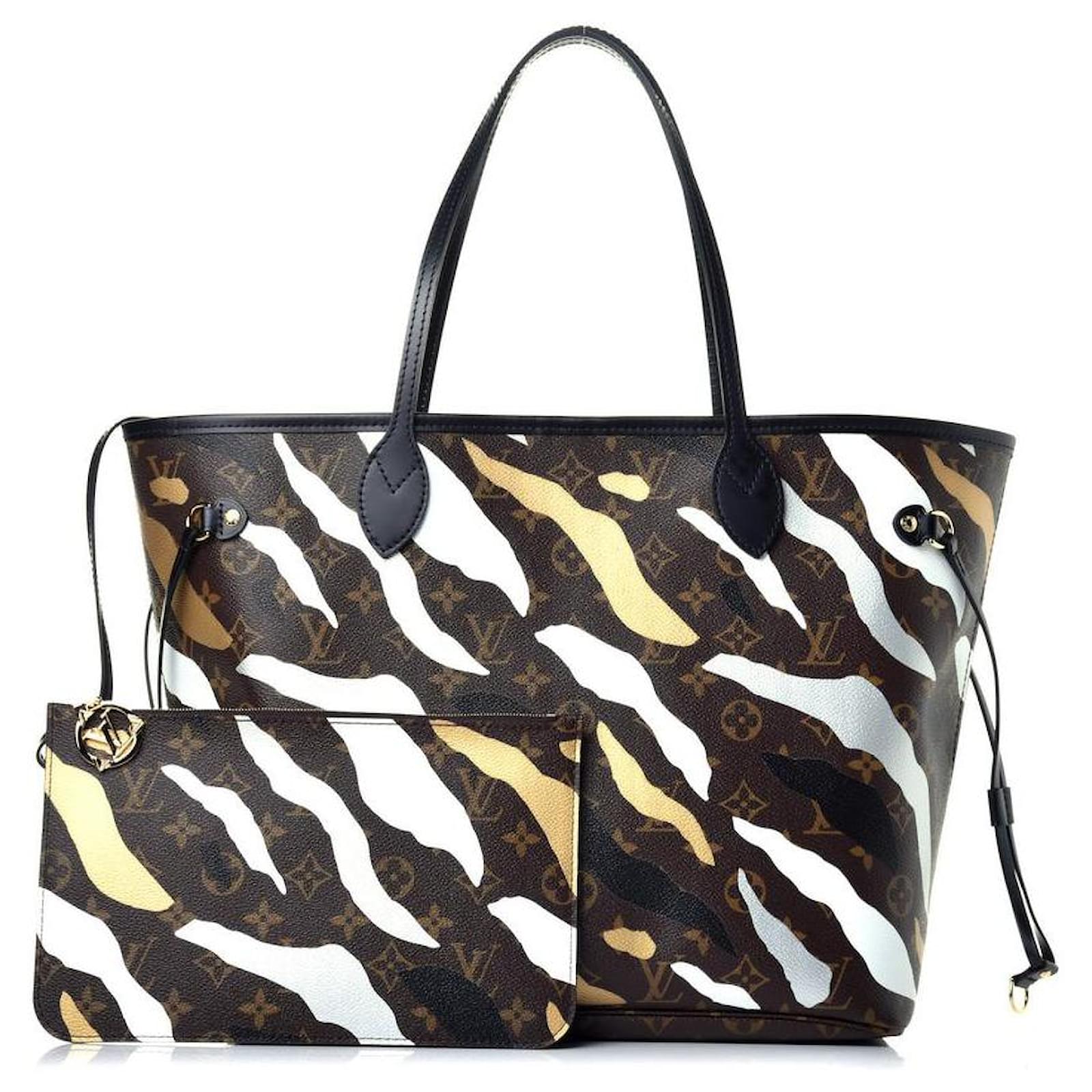 Louis Vuitton Cheetah Leopard Monogram Neverfull Pouch