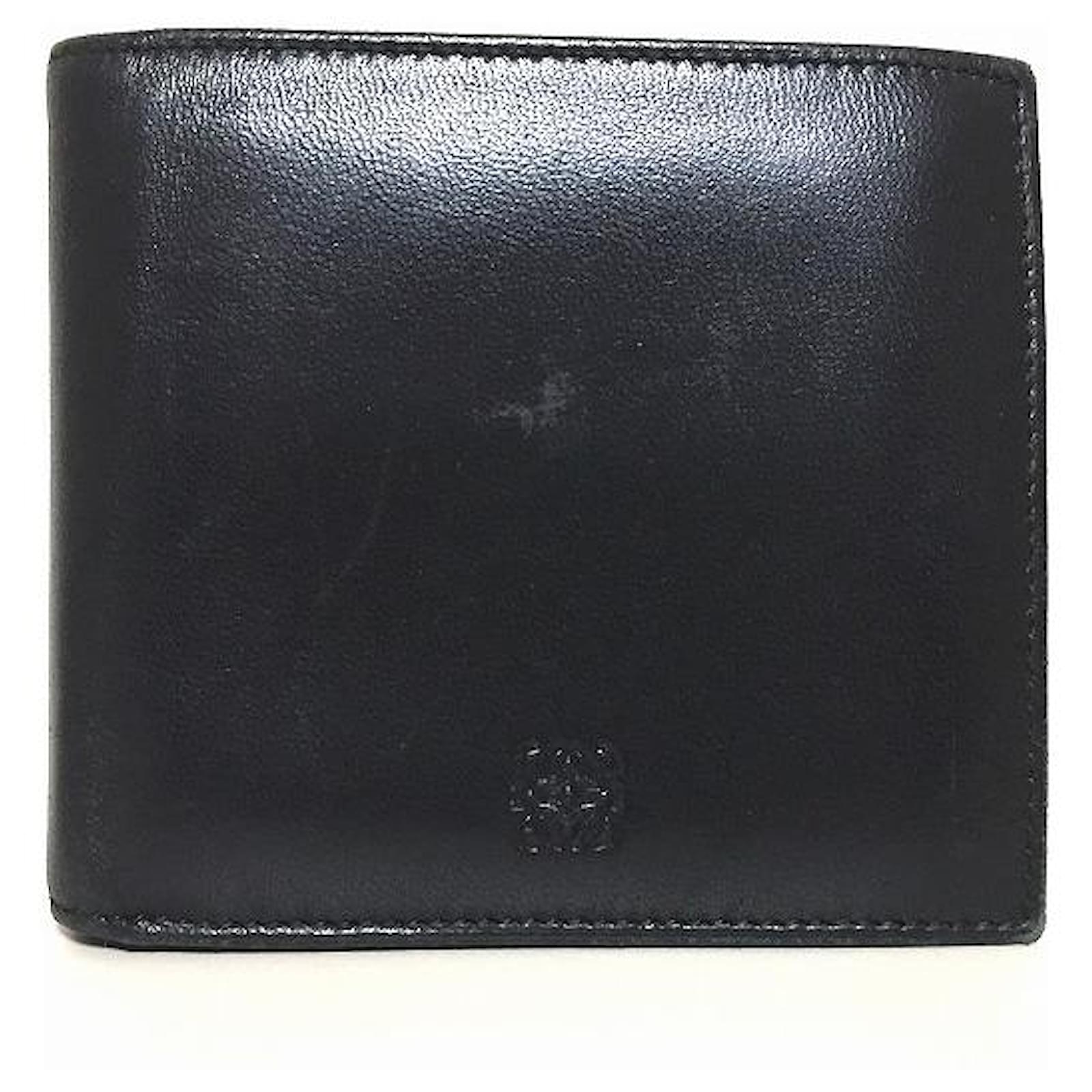 Loewe Wallet Black Leather ref.366323 Joli Closet