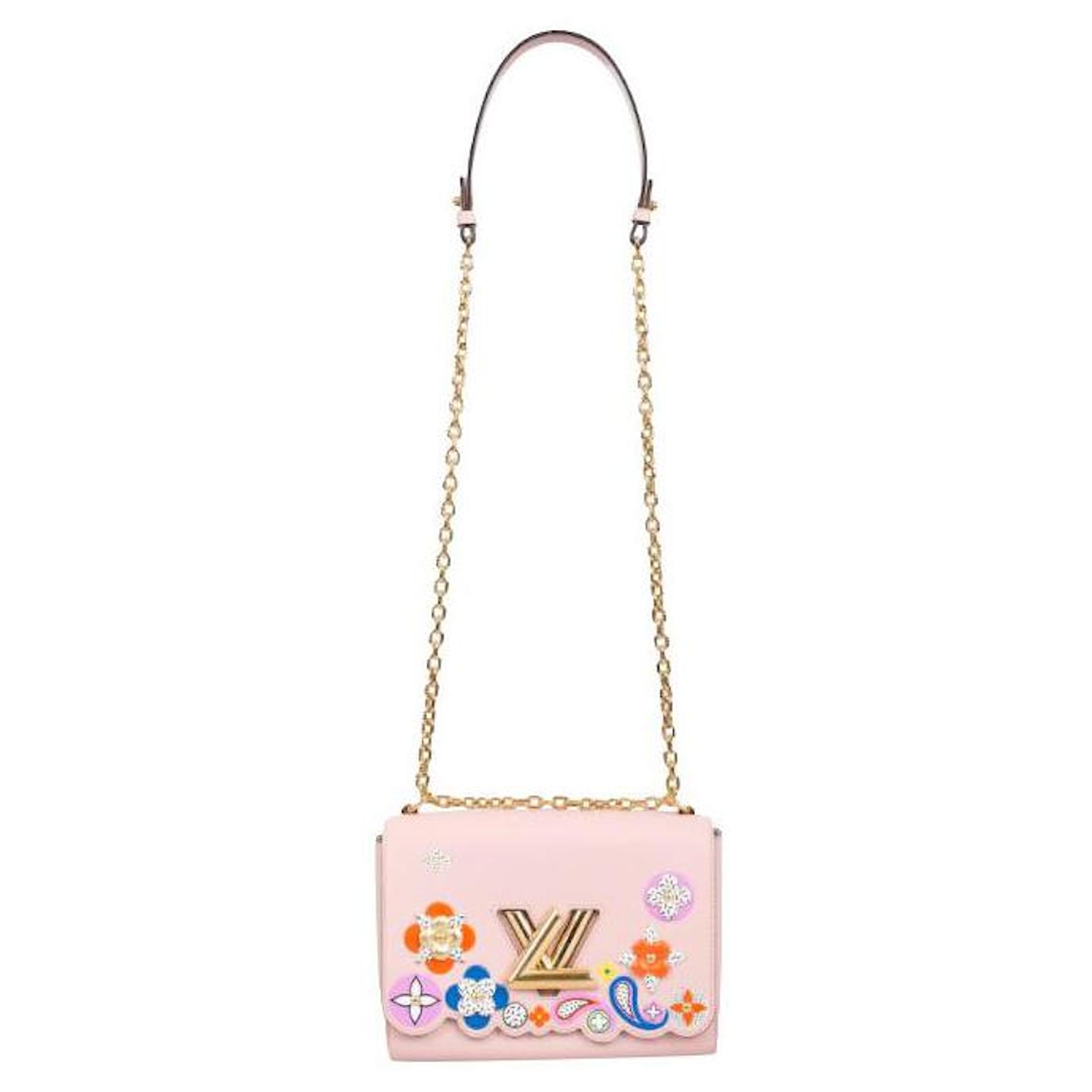 Louis Vuitton Twist Handbag Limited Edition Bloom Flower Epi Leather MM  Pink ref.367064 - Joli Closet