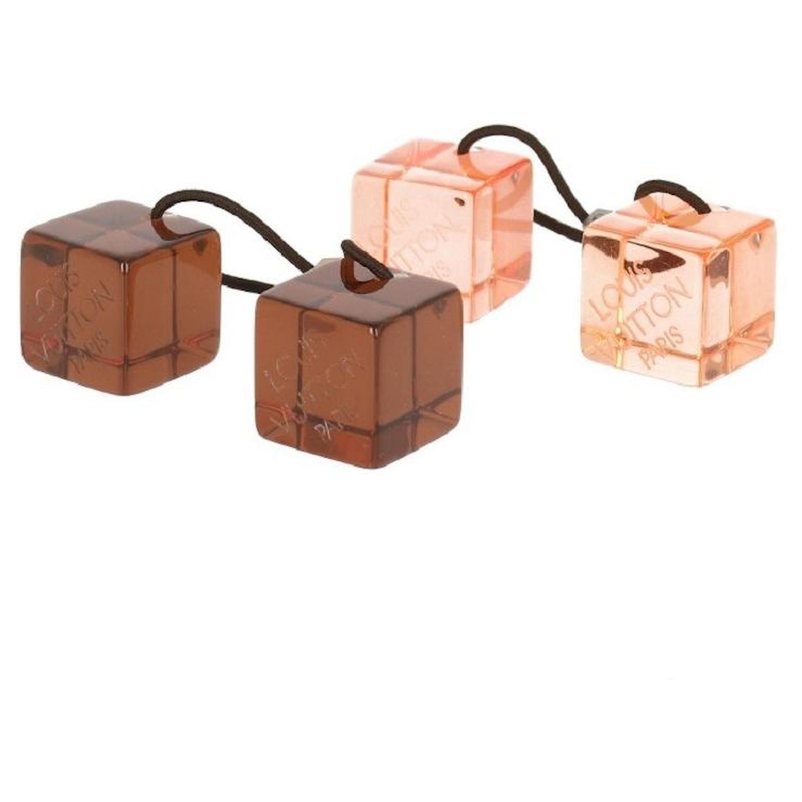 lot de 2 elastiques a cheveux cube louis vuitton