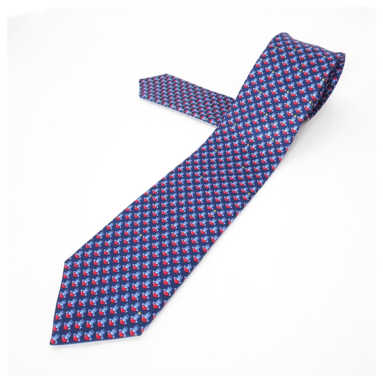 Bulgari Bvlgari tie Navy blue Silk  - Joli Closet