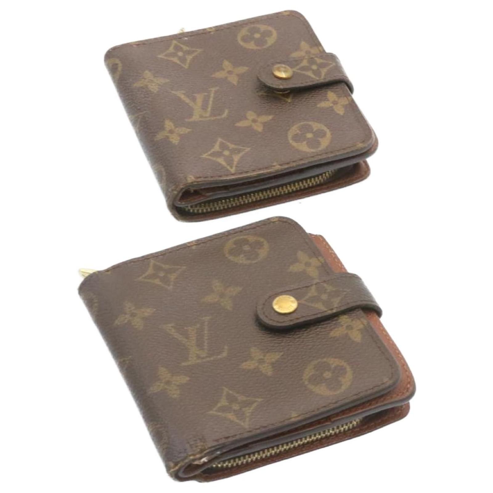 Portafoglio compatto con cerniera e monogramma LOUIS VUITTON 2Imposta  M95005 LV Aut 24003 Tela ref.368228 - Joli Closet