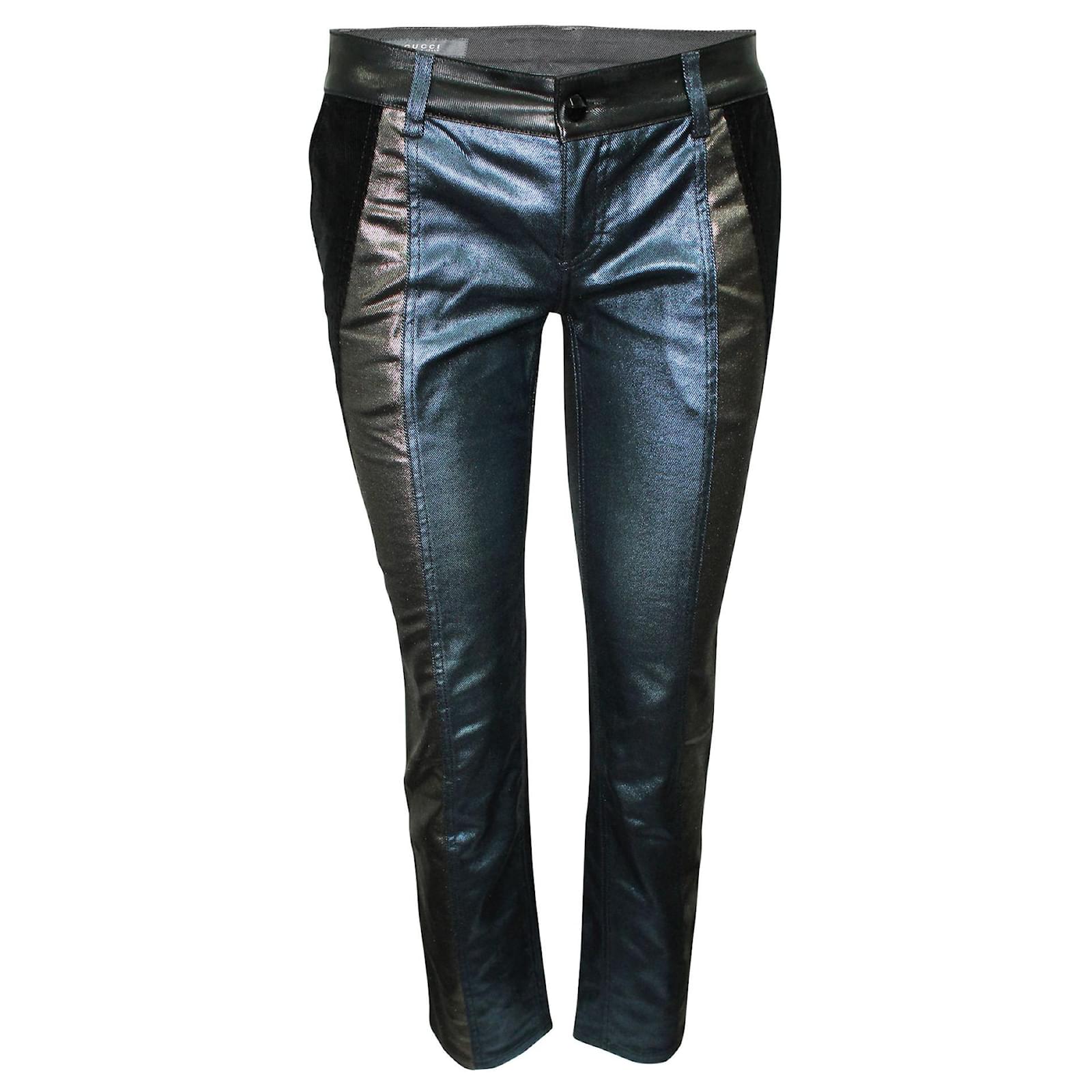 Pantalón Metalizado Azul