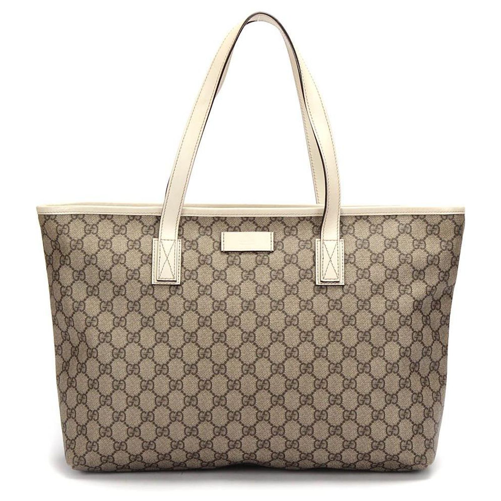 Gucci GG Supreme Tote Bag in beige coated/waterproof canvas 