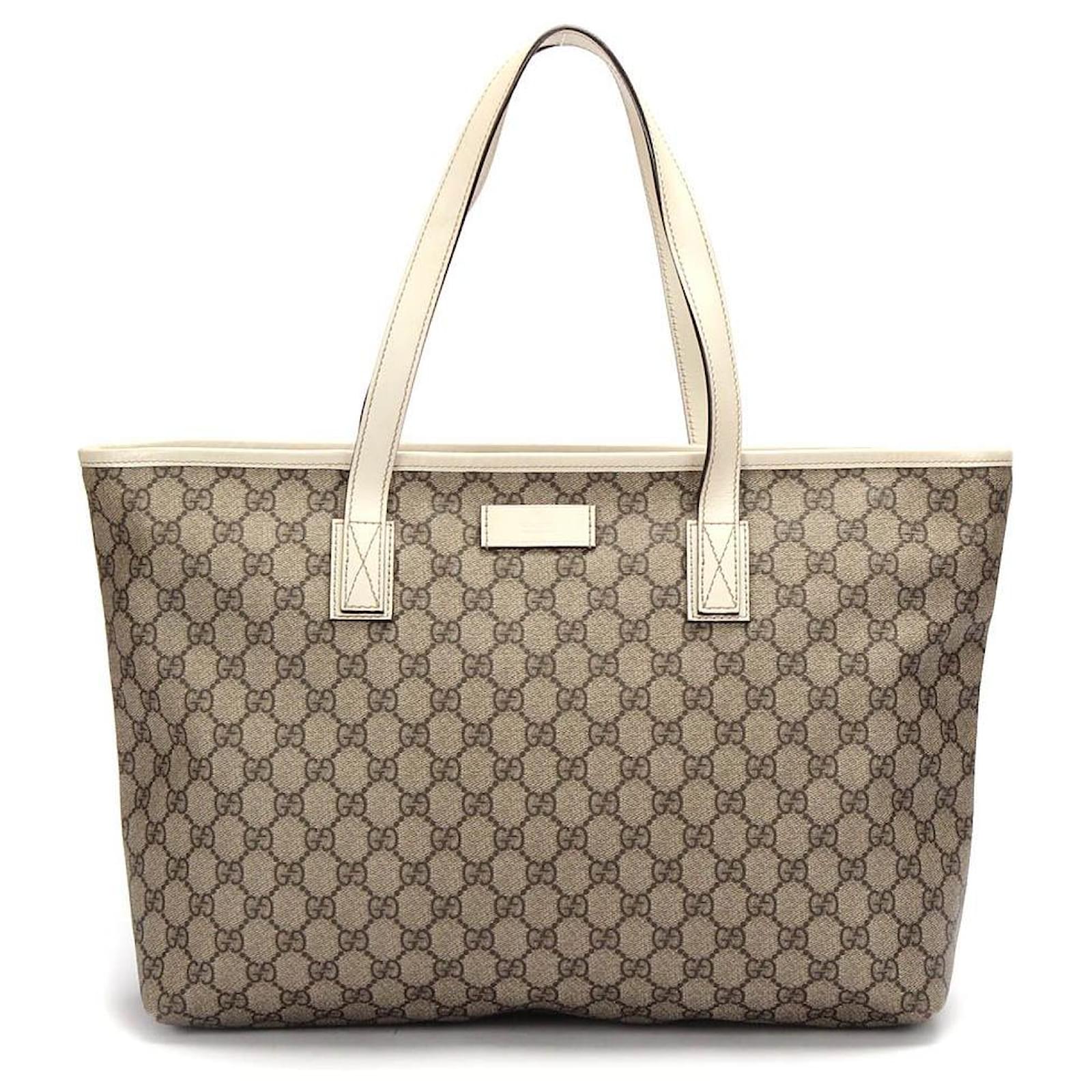 Gucci GG Supreme Tote Bag in beige coated/waterproof canvas Cloth