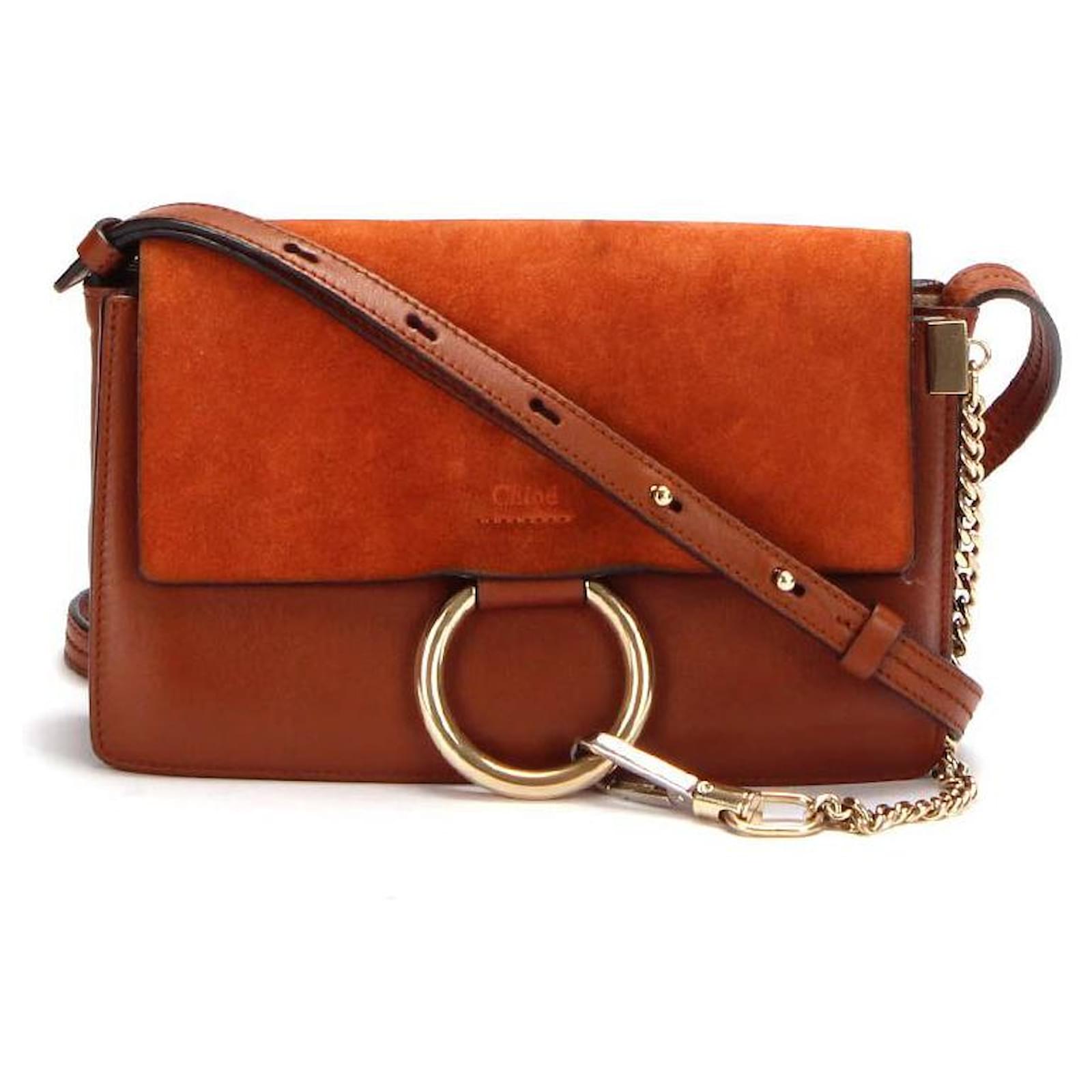 Chloe Tobacco Leather Small Faye Shoulder Bag - Yoogi's Closet