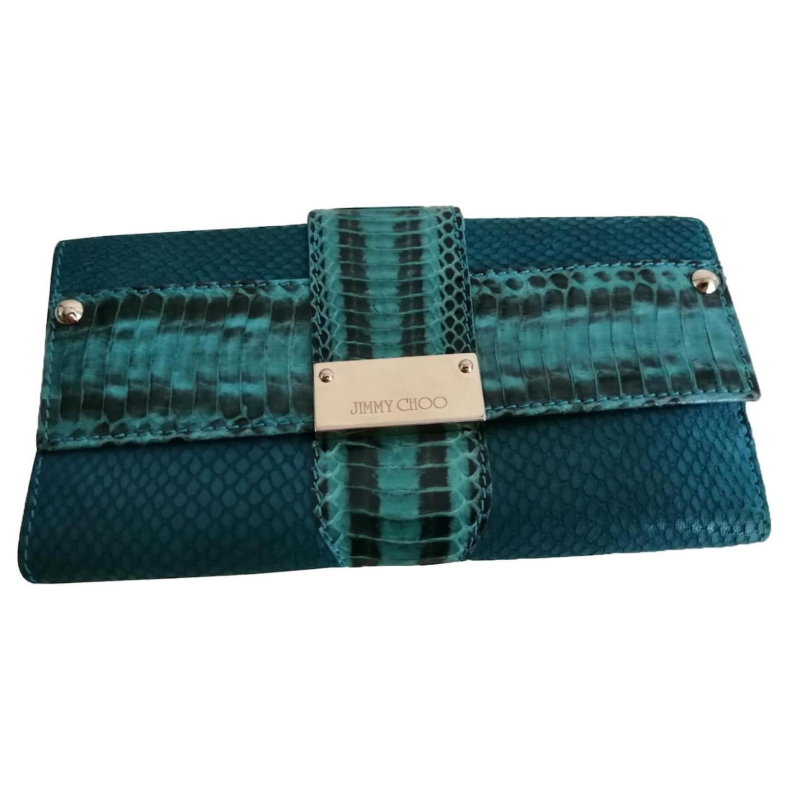 Jimmy Choo carteras Verde Cuero ref.369911 - Joli Closet