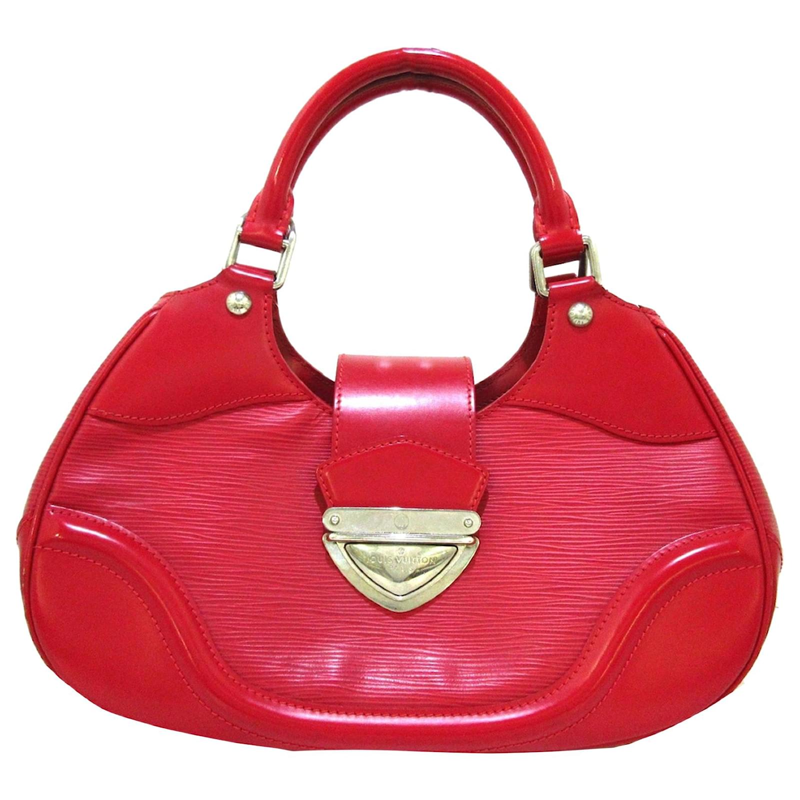 Louis Vuitton Red Epi Sac Montaigne Leather ref.370007 - Joli Closet
