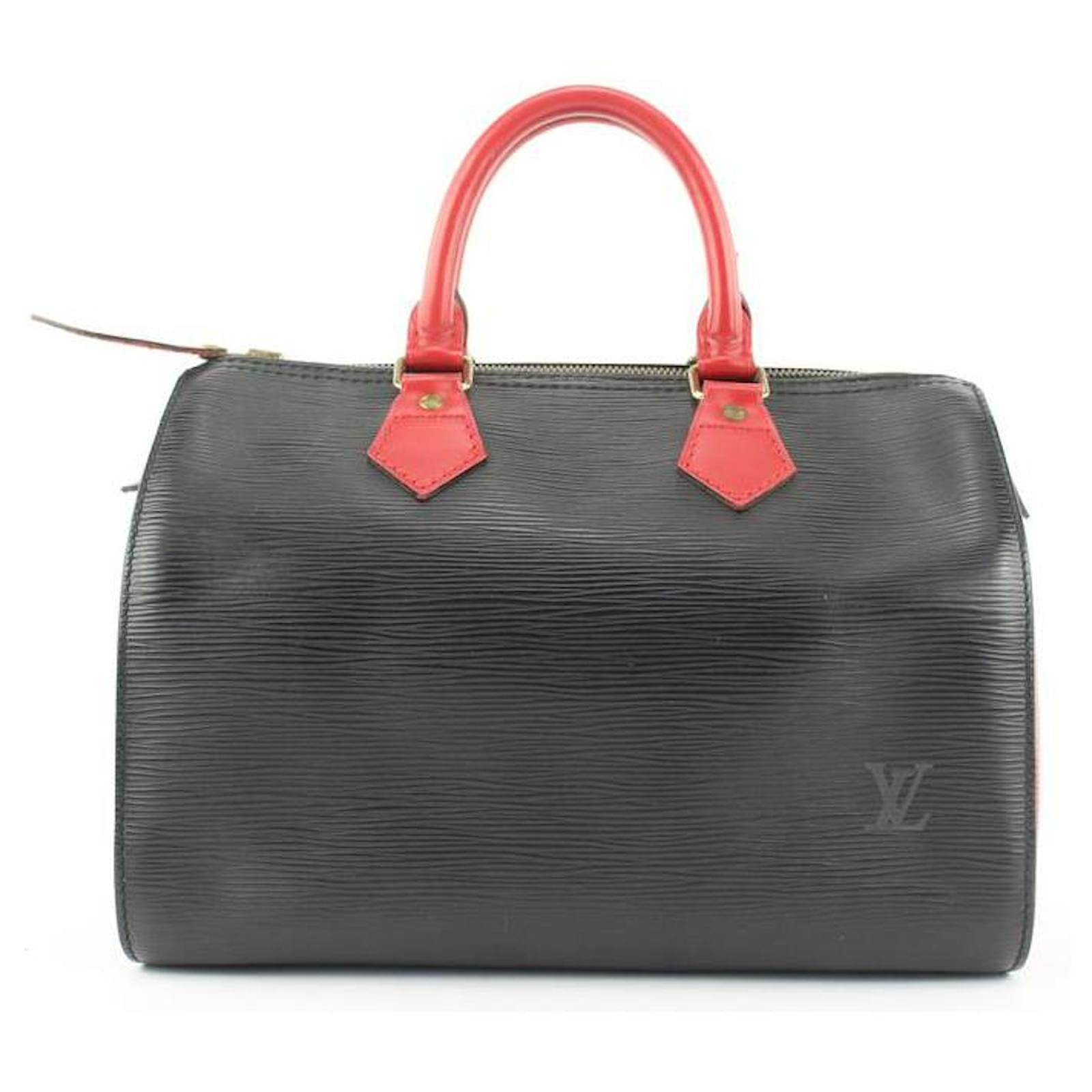 Louis Vuitton Red Epi Leather SPEEDY 25 Bag